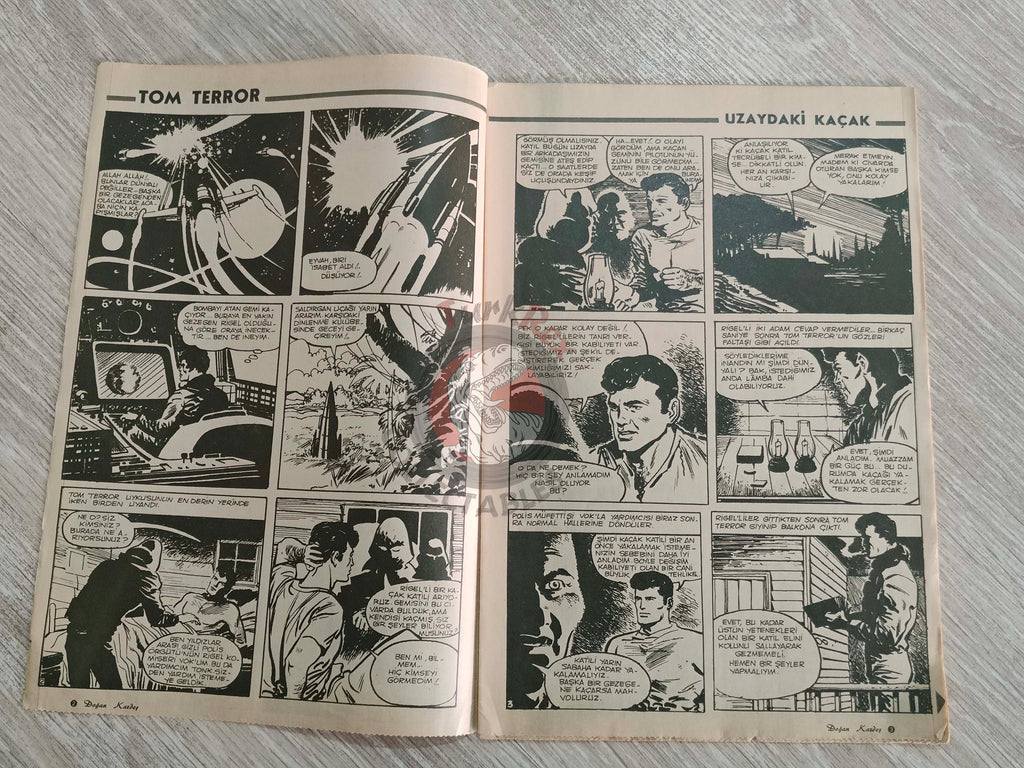 Doğan Kardeş 1971 Magazine #31 Turkish Comic Turkey Johnny Galaxy, Alice In Wonderland