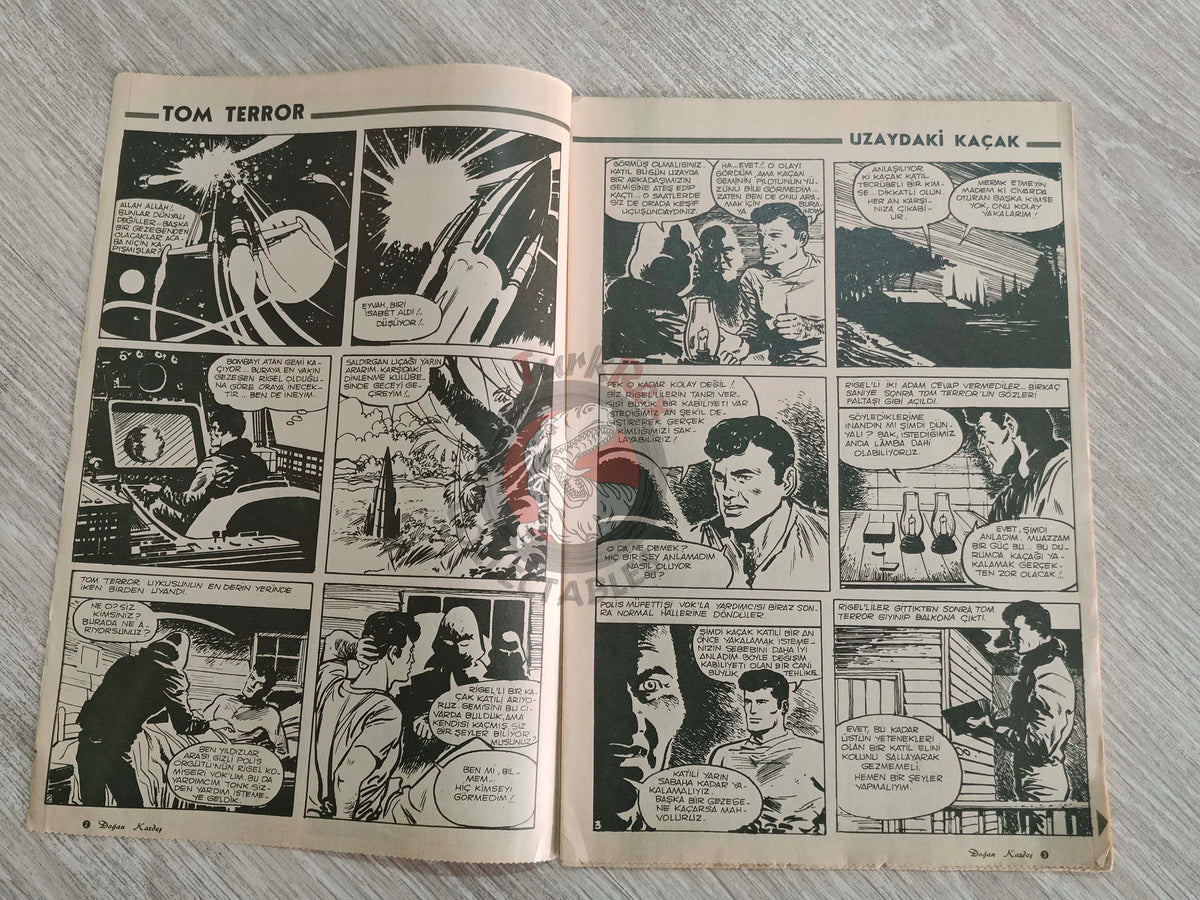 Doğan Kardeş 1971 Magazine #31 Turkish Comic Turkey Johnny Galaxy, Alice In Wonderland