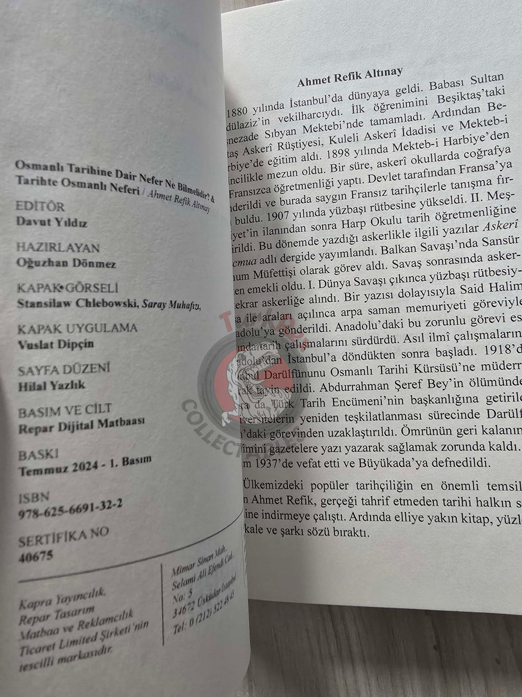 Ahmet Refik Altınay – The Ottoman Soldier in History 2024 Turkish Book Turkey