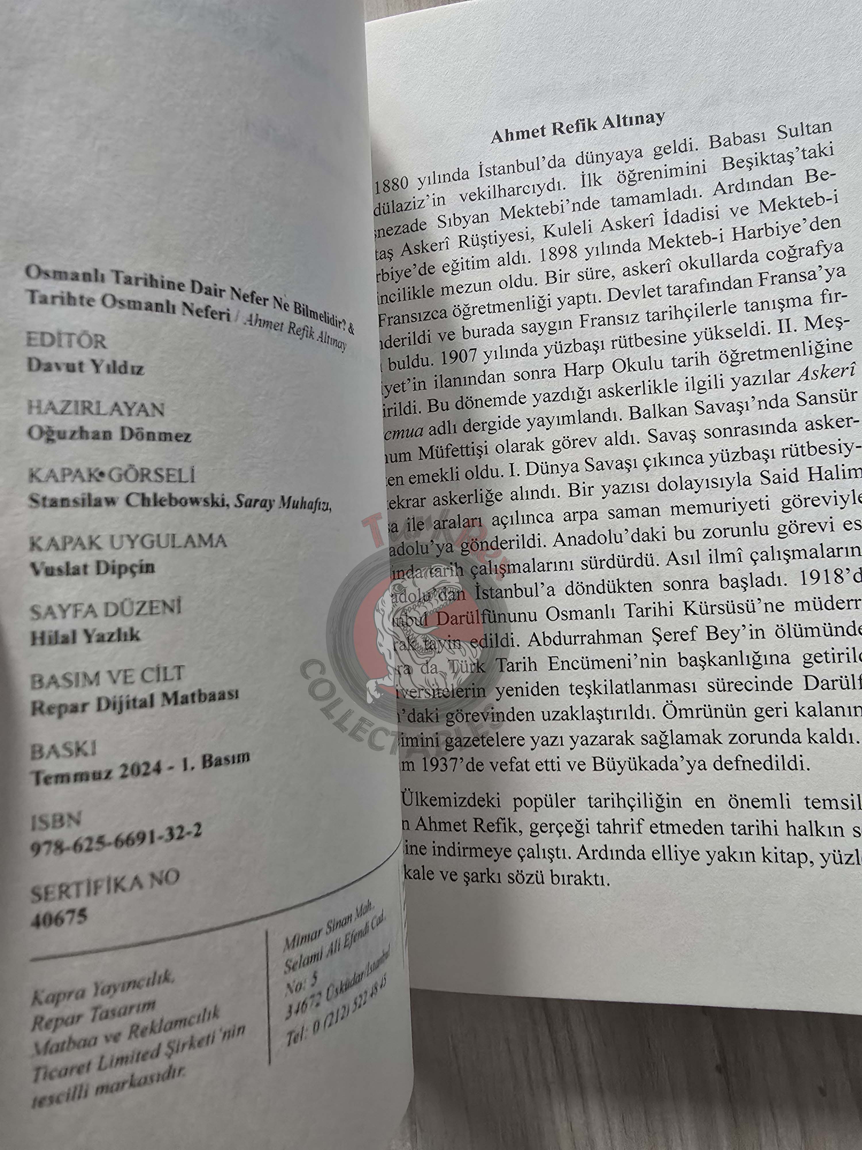 Ahmet Refik Altınay – The Ottoman Soldier in History 2024 Turkish Book Turkey