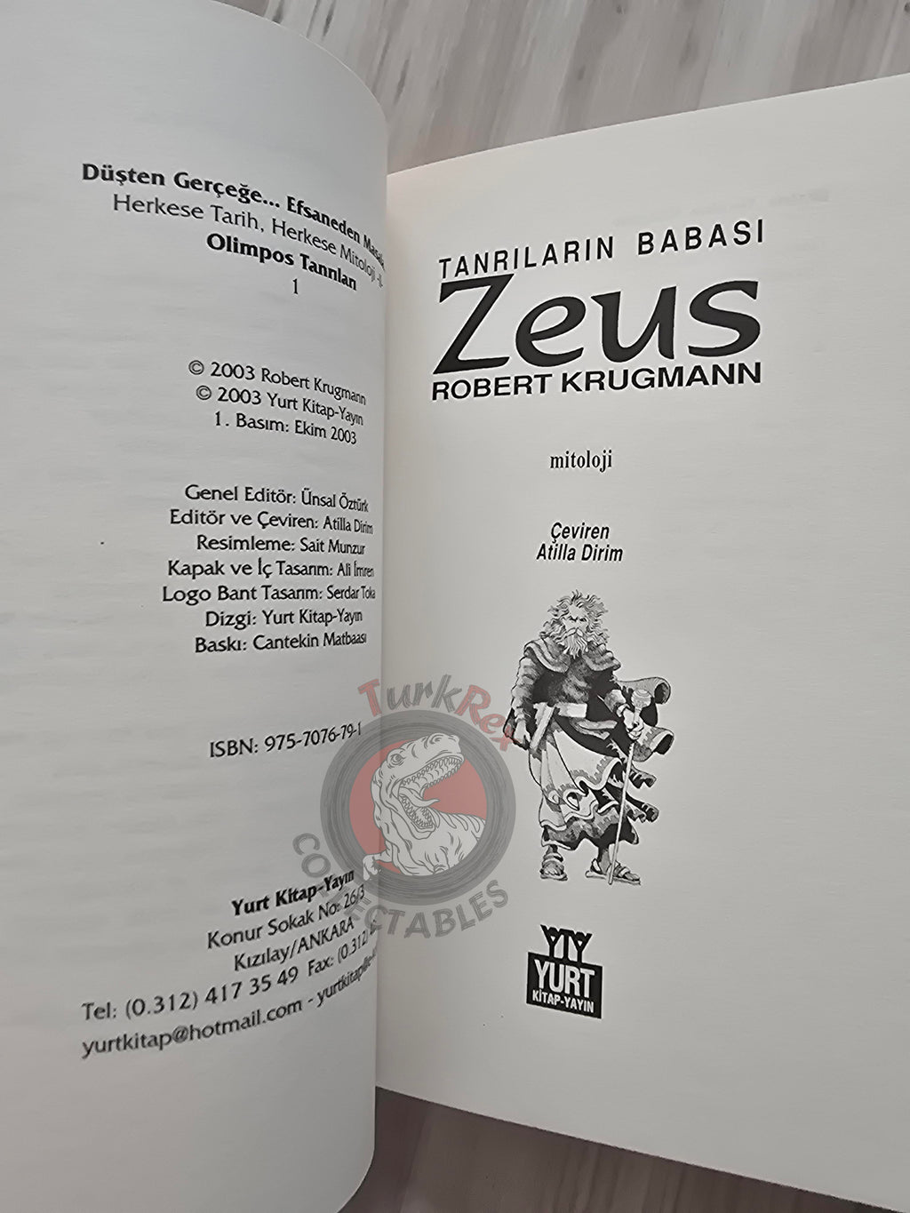 Zeus – Robert Krugmann 2003 Turkish Book Turkey Illustrated by Turkish Artist