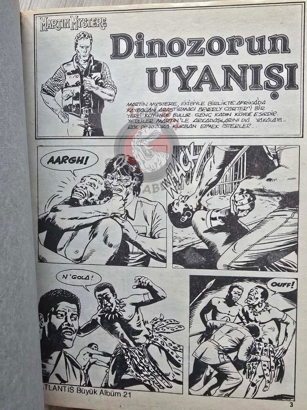 Martin Mystère #21 Le Piste di Nazca 80s Turkish Comic Turkey #57 #59 #60