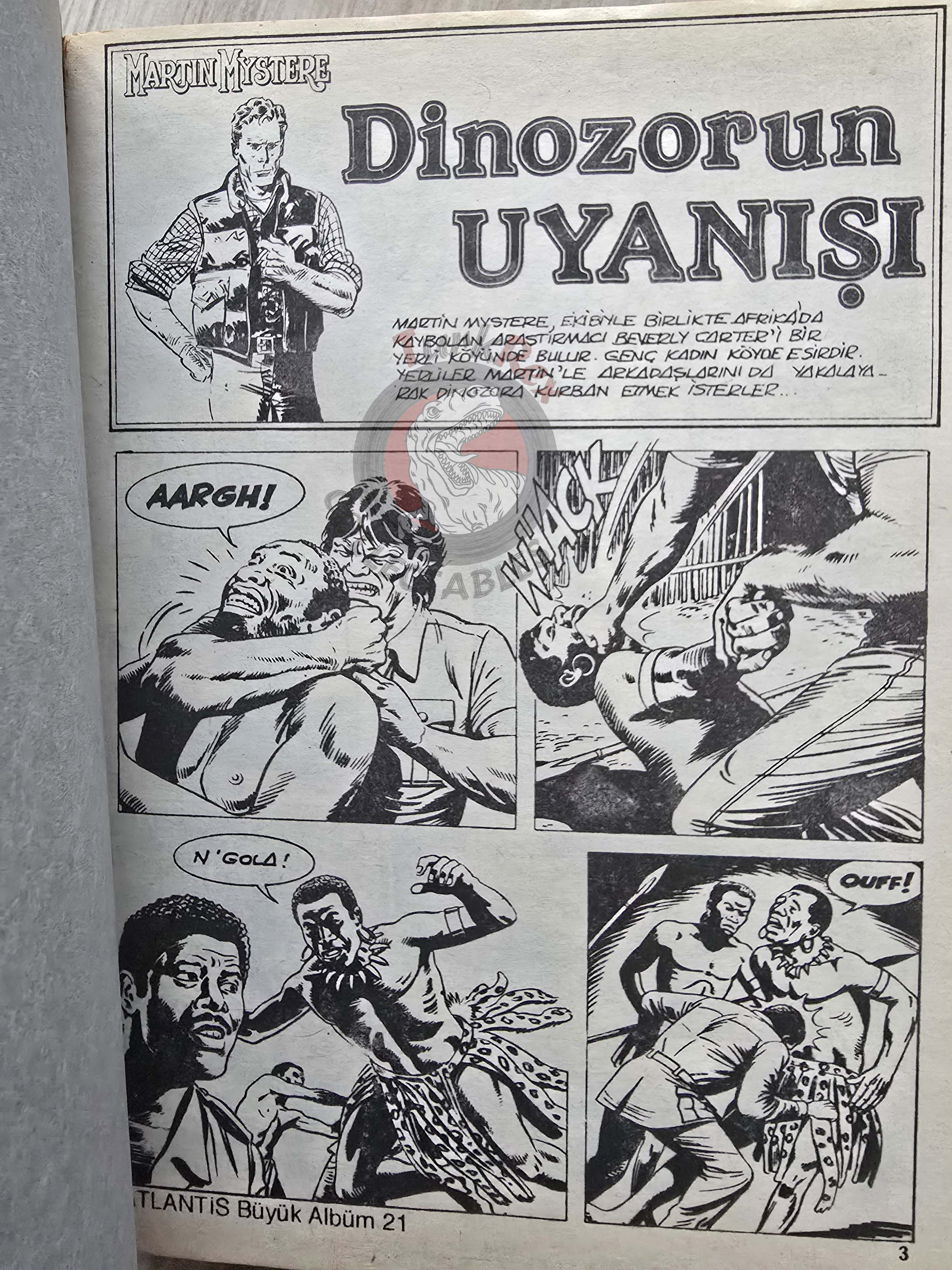 Martin Mystère #21 Le Piste di Nazca 80s Turkish Comic Turkey #57 #59 #60