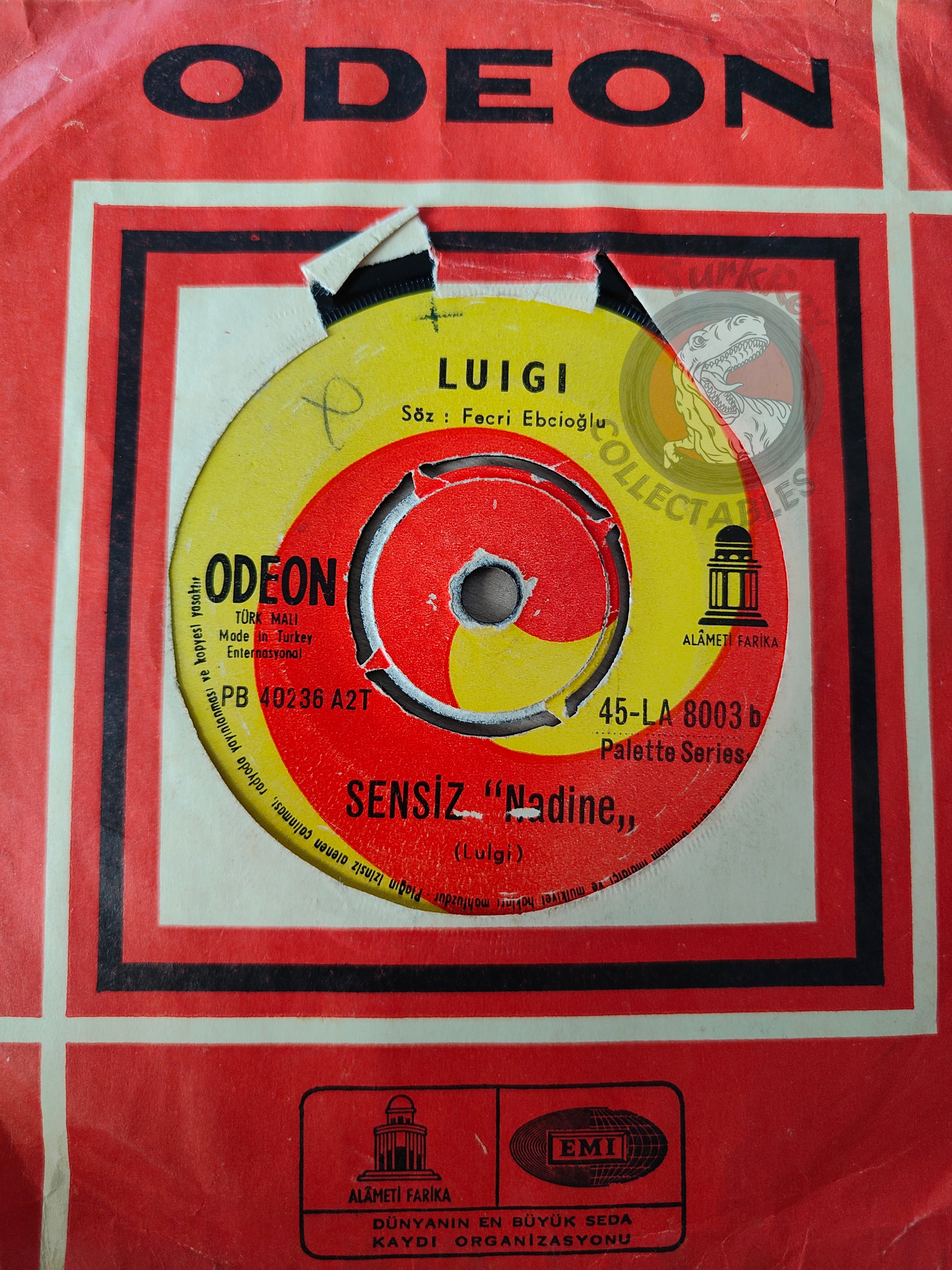Luigi – Apres Tant D'annees 7" Turkish Pressing Vinyl Turkey Edition
