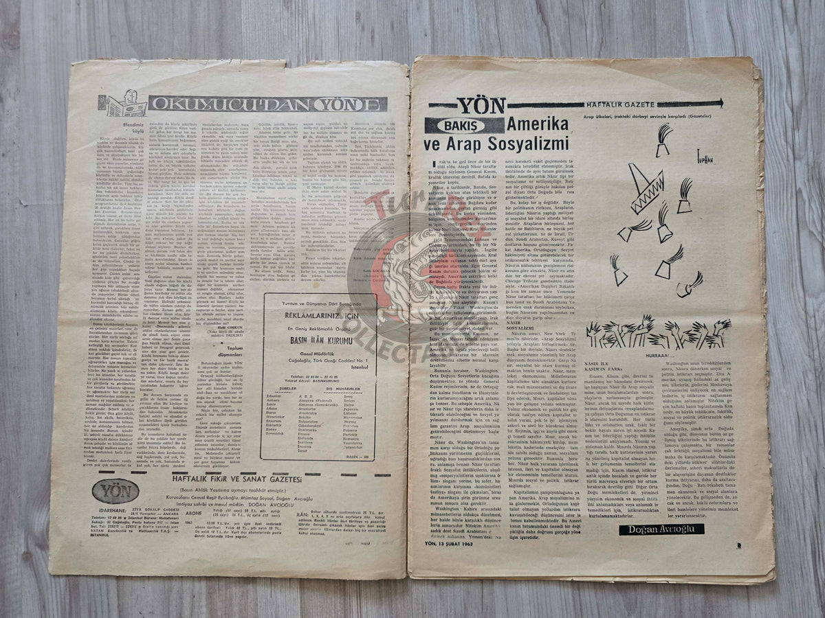 Yön 1963 Abd al-Karim Qasim Iraq Coup Turkish Magazine Turkey Middle East