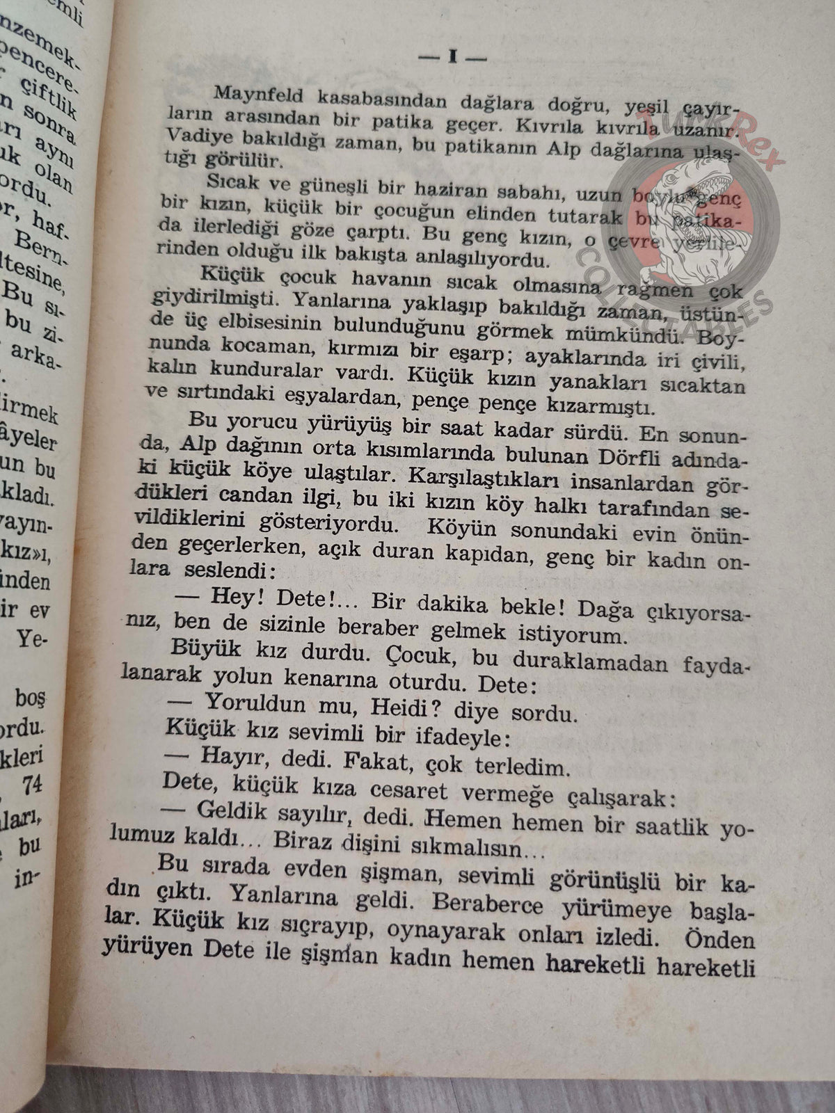 Johanna Spyri – Heidi 1970 Turkish Book Turkey Illustrated