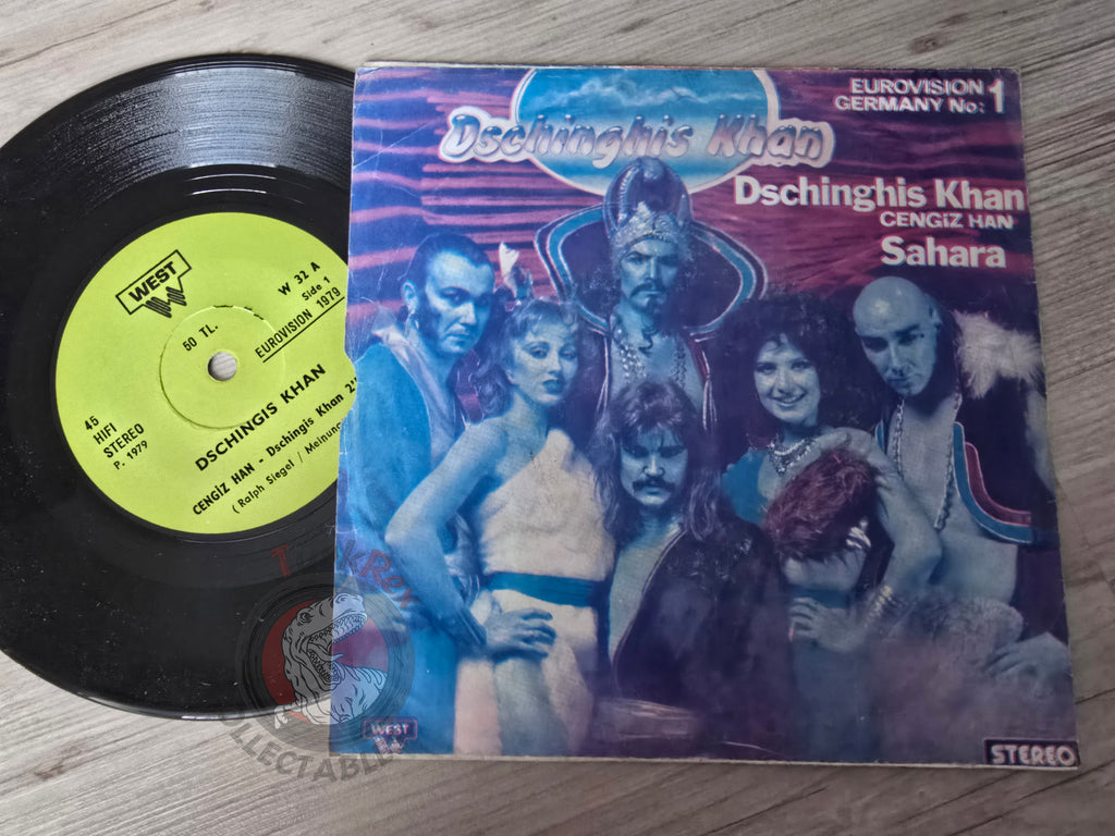 Dschingis Khan – Dschinghis Khan / Sahara 7" Turkish Pressing Vinyl Turkey Edition Eurovision