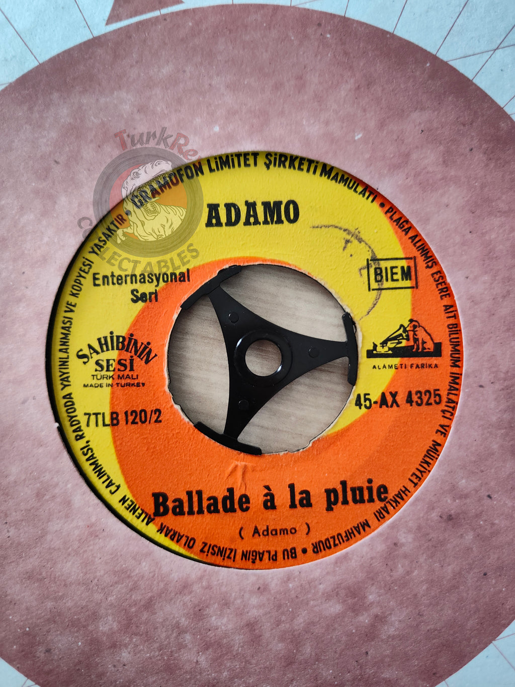 Adamo – Her Yerde Kar Var (Tombe La Neige) 7" Turkish Pressing Vinyl Turkey Edition