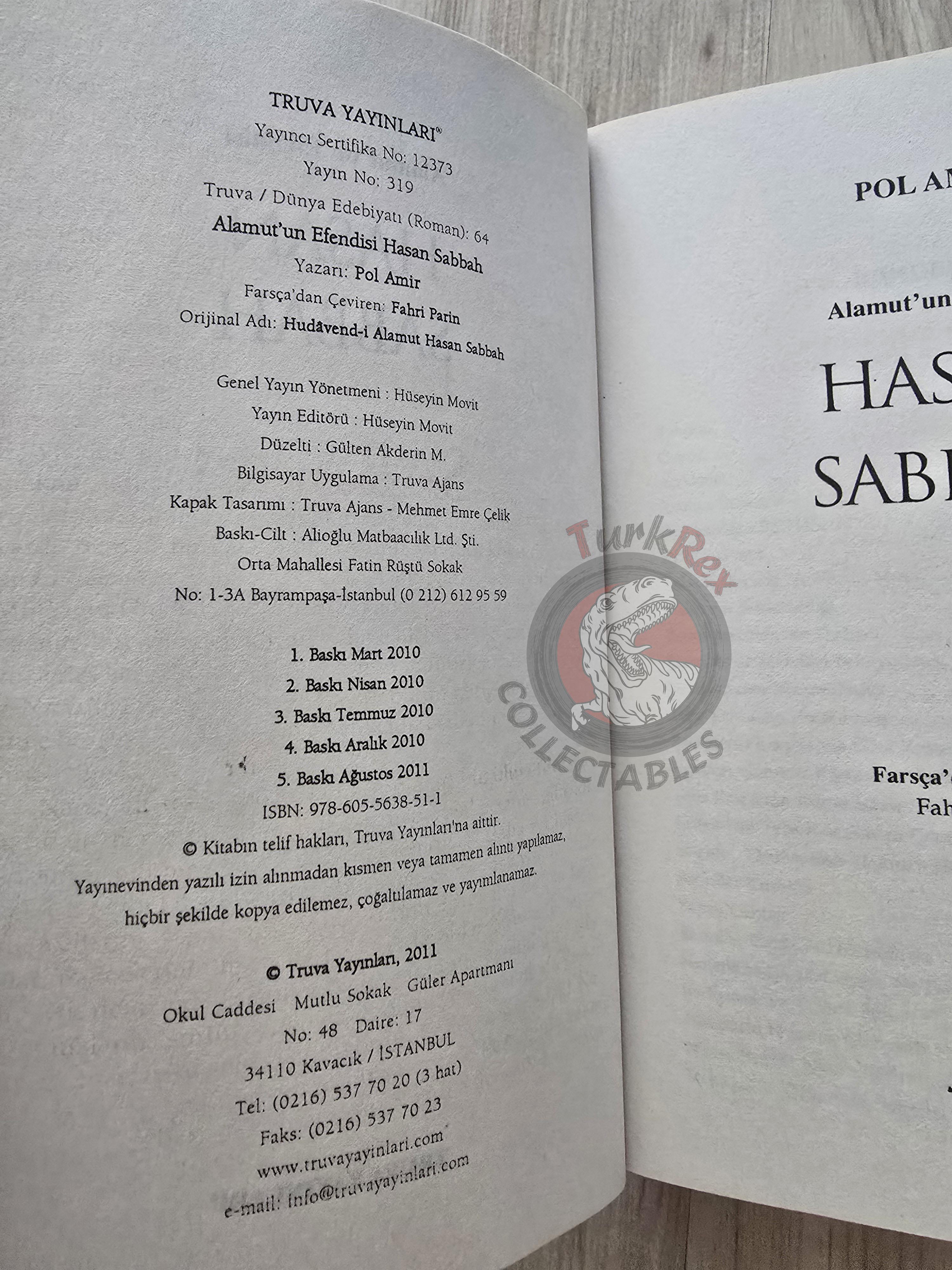 Pol Amir (Zebihullah Mansuri) – The Lord of Alamut: Hasan Sabbah Turkish Book Turkey
