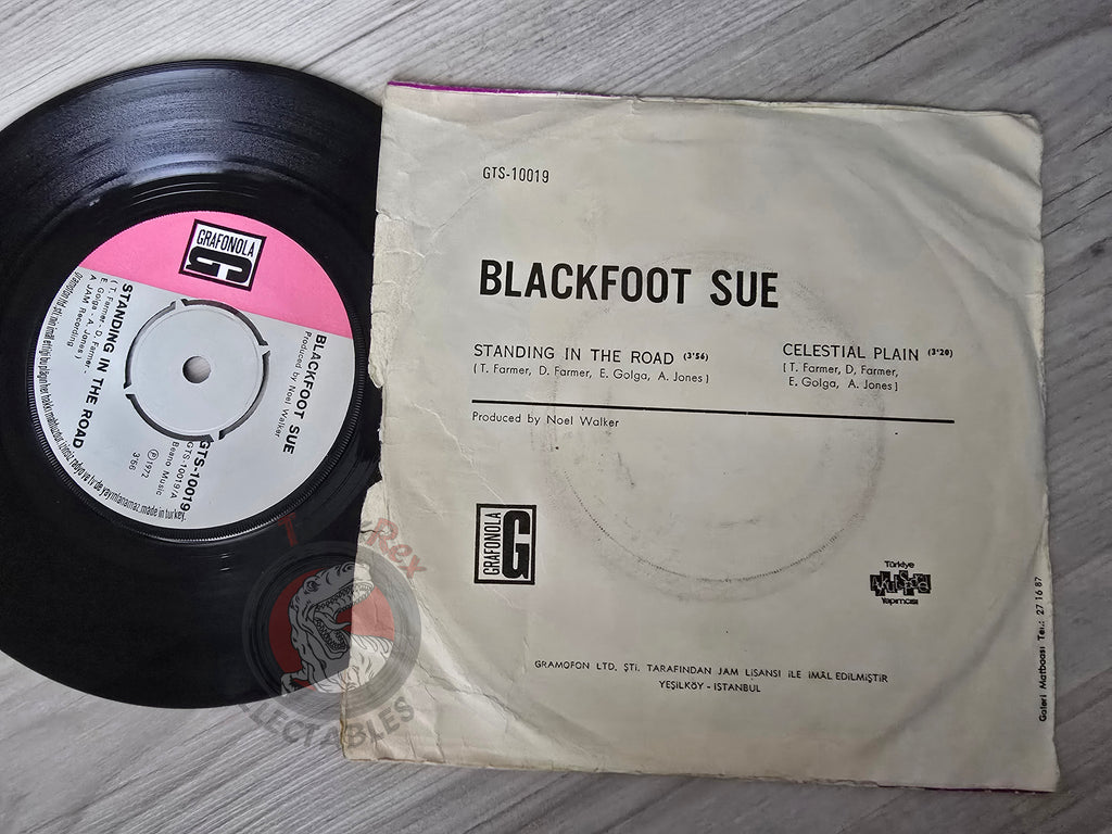Blackfoot Sue – Standing In The Road 7" Turkish Pressing Vinyl Turkey Edition