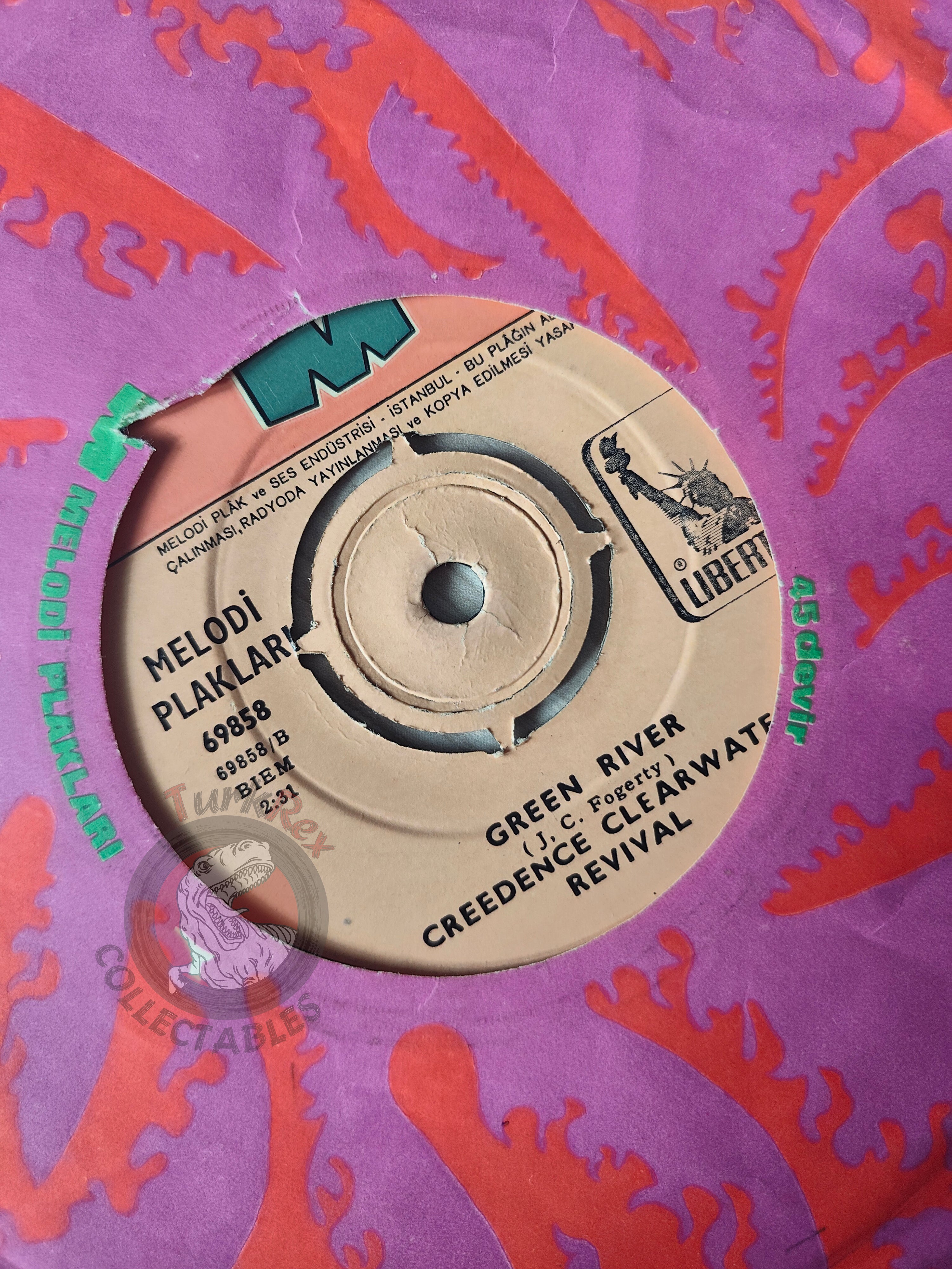 Creedence Clearwater Revival – Bad Moon Rising 7" Turkish Pressing Vinyl Turkey Edition