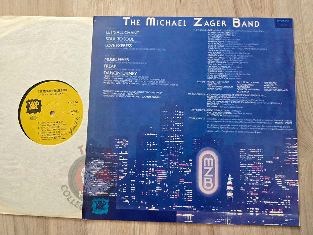 The Michael Zager Band – Let's All Chant Turkish Pressing Vinyl Turkey Edition