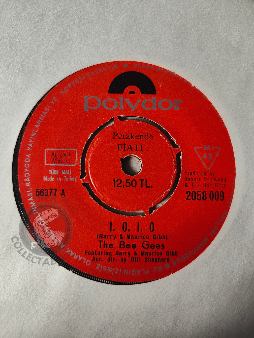 The Bee Gees – I.O.I.O. / Sweetheart 7" Turkish Pressing Vinyl Turkey Edition