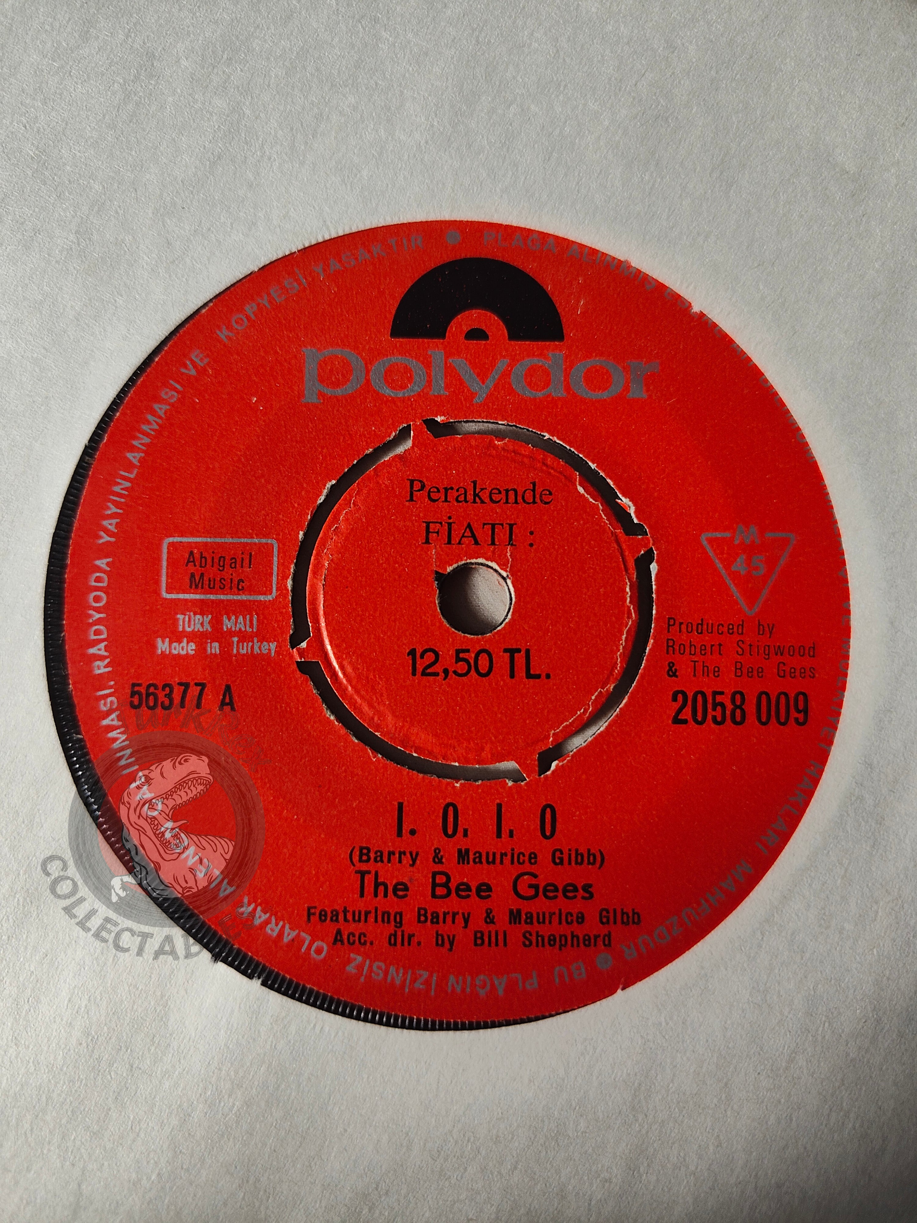 The Bee Gees – I.O.I.O. / Sweetheart 7" Turkish Pressing Vinyl Turkey Edition