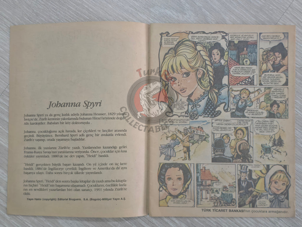 Heidi – Johanna Spyri Turkish Comic Turkey Grandes Aventuras