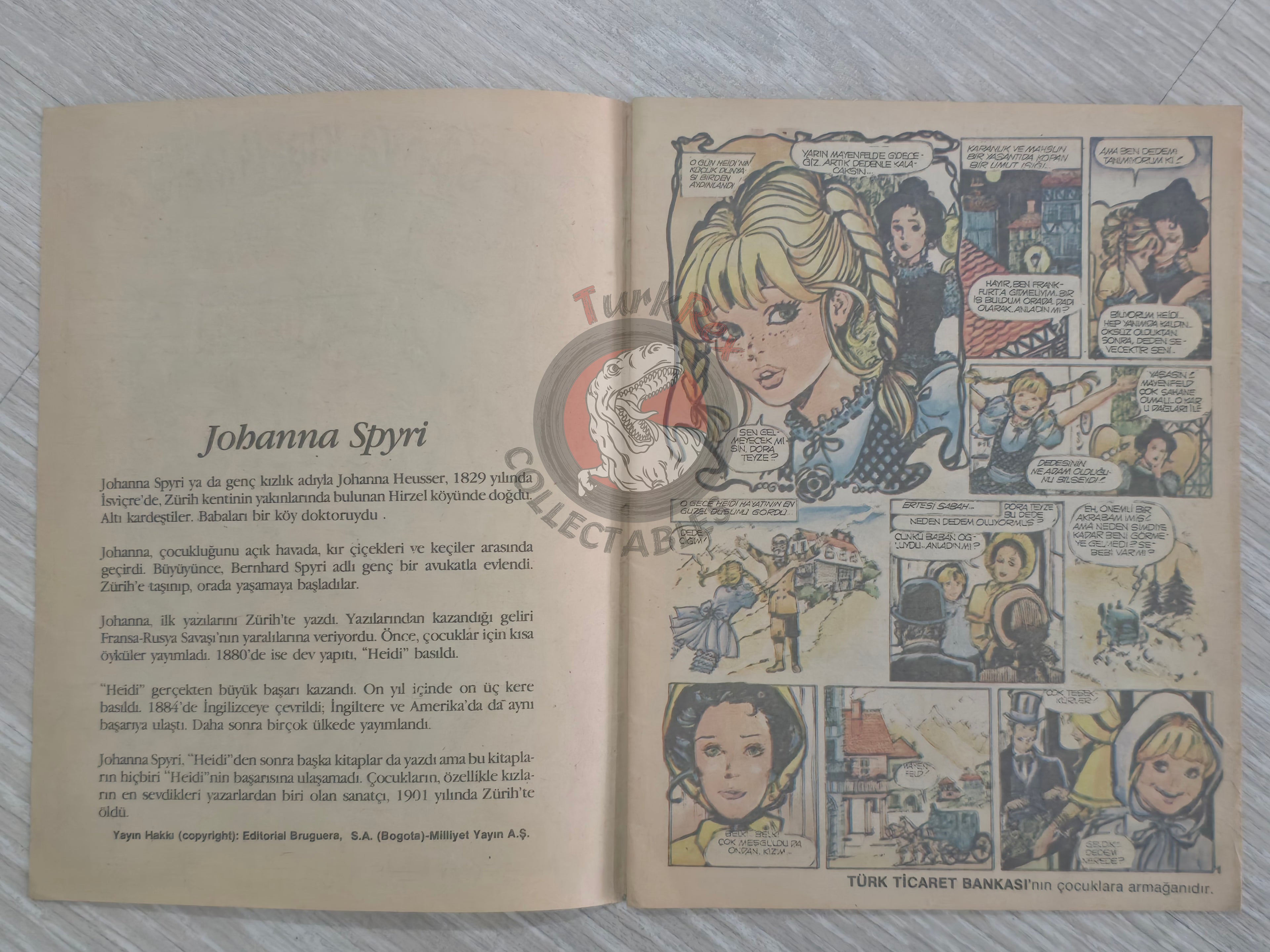 Heidi – Johanna Spyri Turkish Comic Turkey Grandes Aventuras