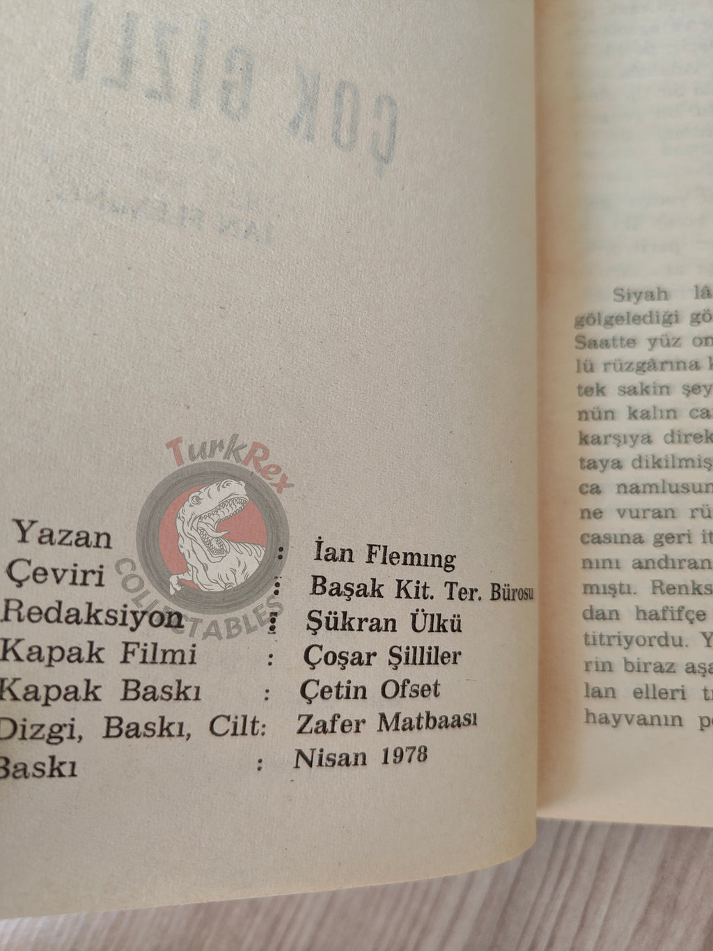James Bond - For Your Eyes Only 1978 Turkish Book Turkey Ian Fleming Martyn Bates