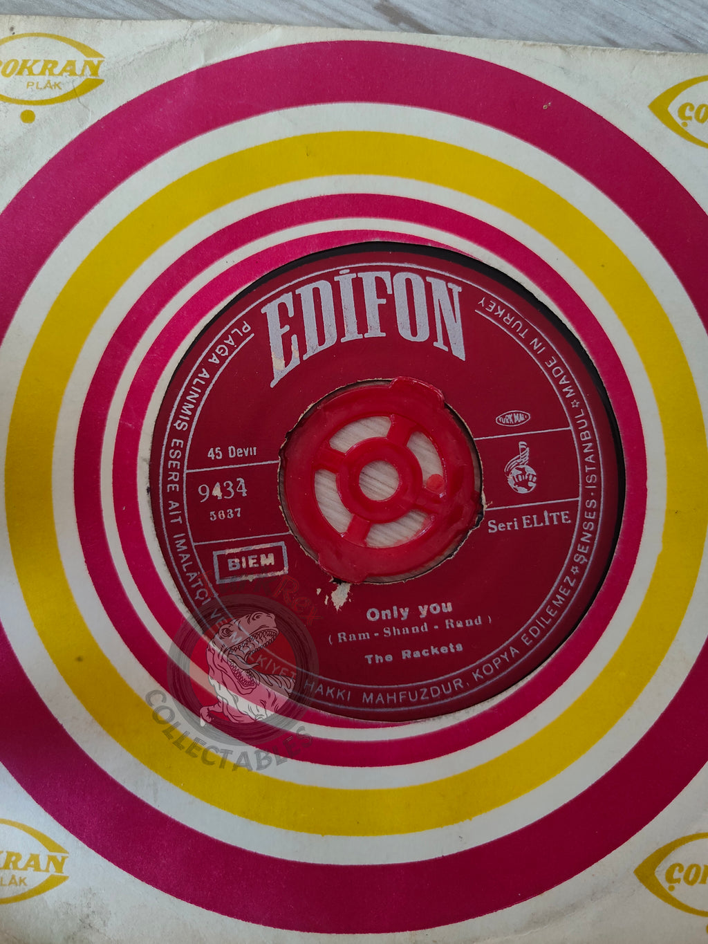The Rackets – Only You 7" Turkish Pressing Vinyl Turkey Edition 2