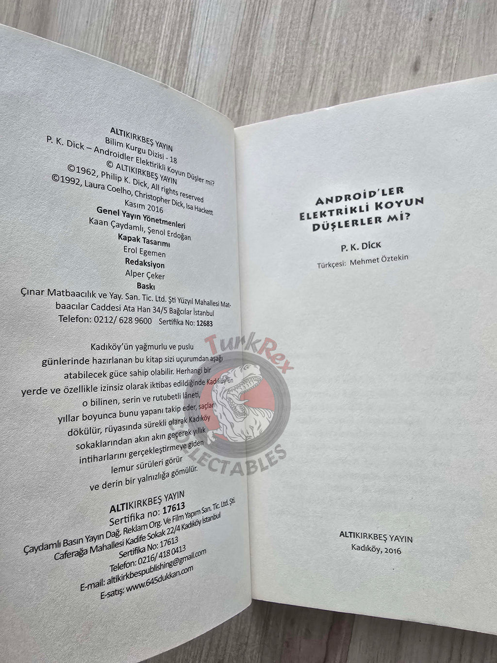 Philip K. Dick – Do Androids Dream of Electric Sheep? 2016 Turkish Book Turkey