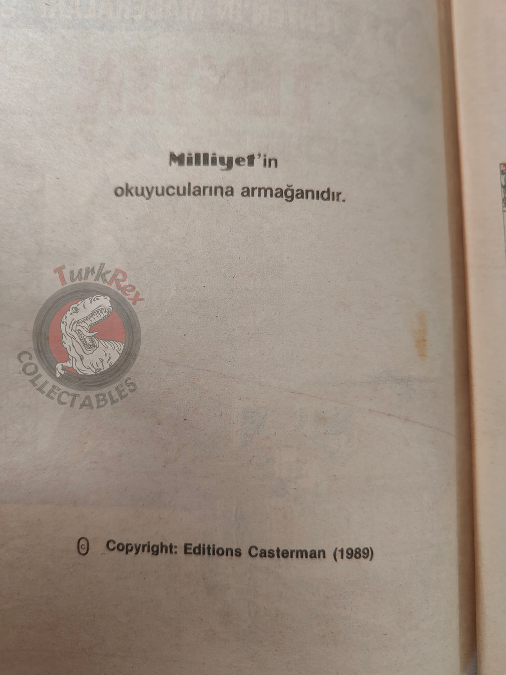Tintin – Destination Moon 1989 Turkish Edition Comic Turkey