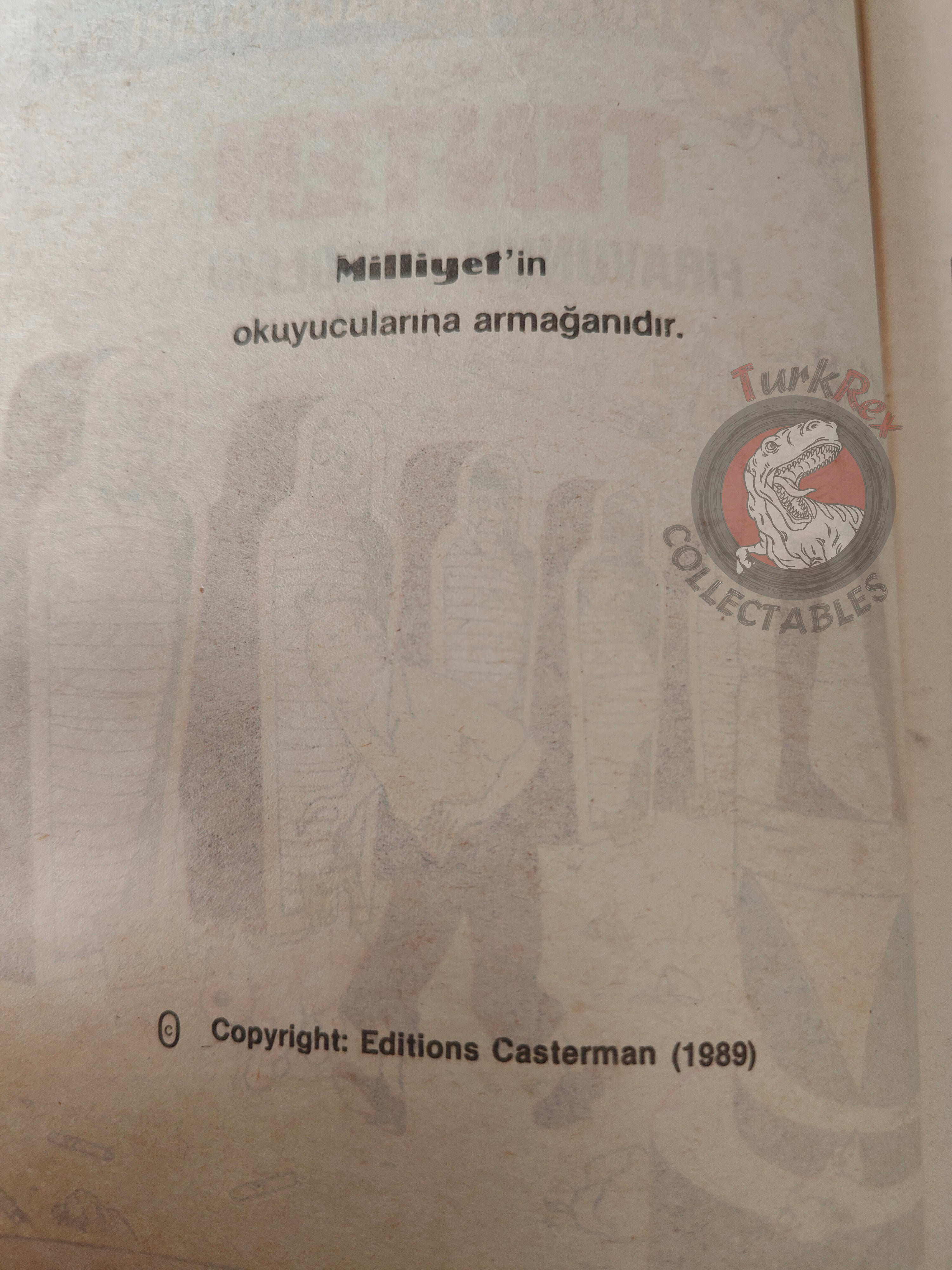 Tintin – Cigars of the Pharaoh 1989 Turkish Edition Comic Turkey