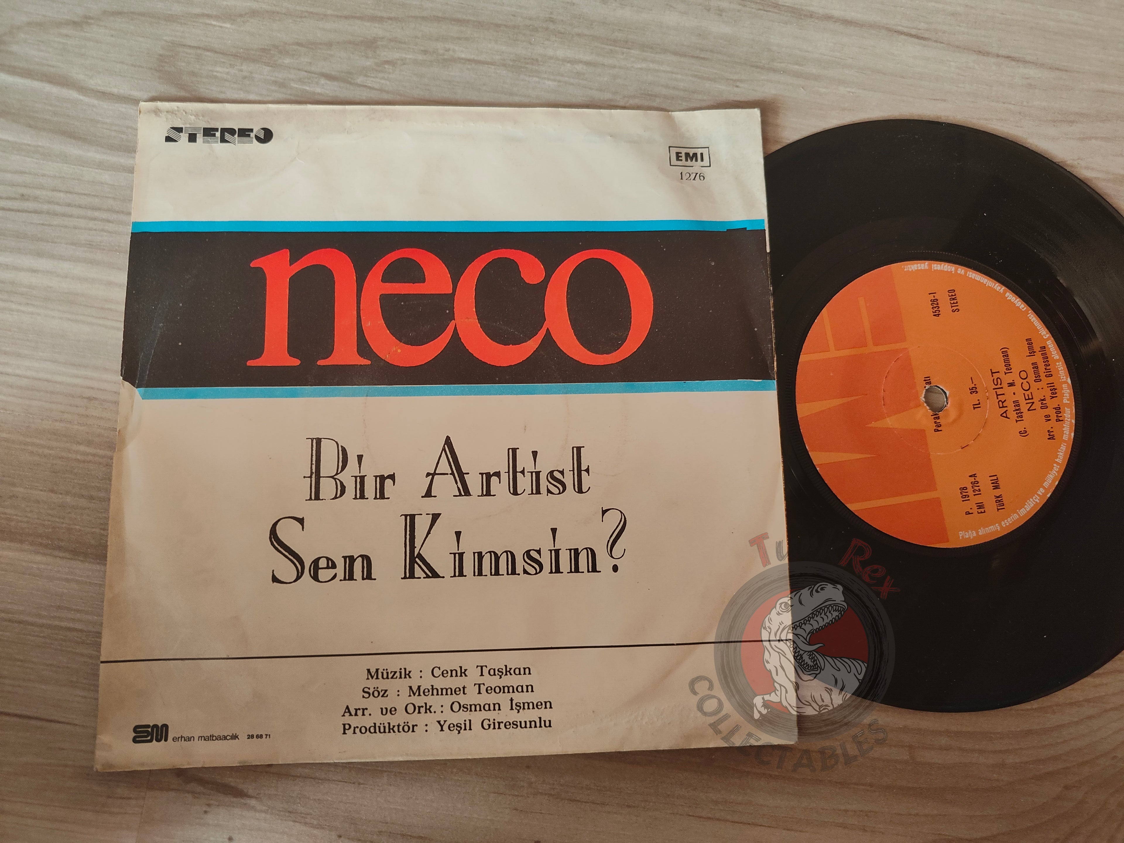Neco – Bir Artist 7" Turkish Pressing Vinyl Turkey Edition