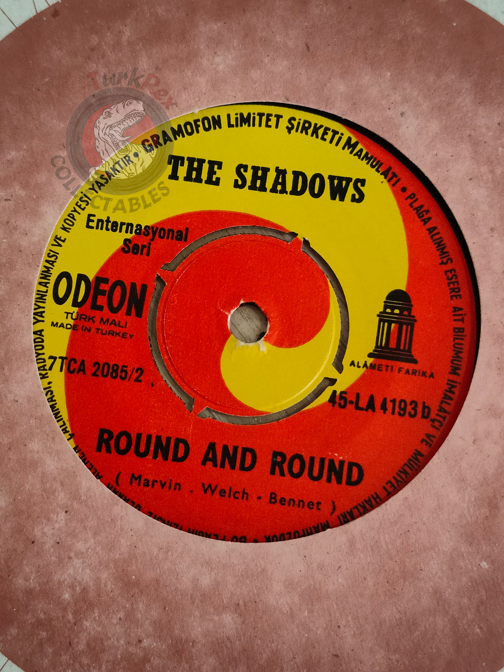 The Shadows – Geronimo 7" Turkish Pressing Vinyl Turkey Edition
