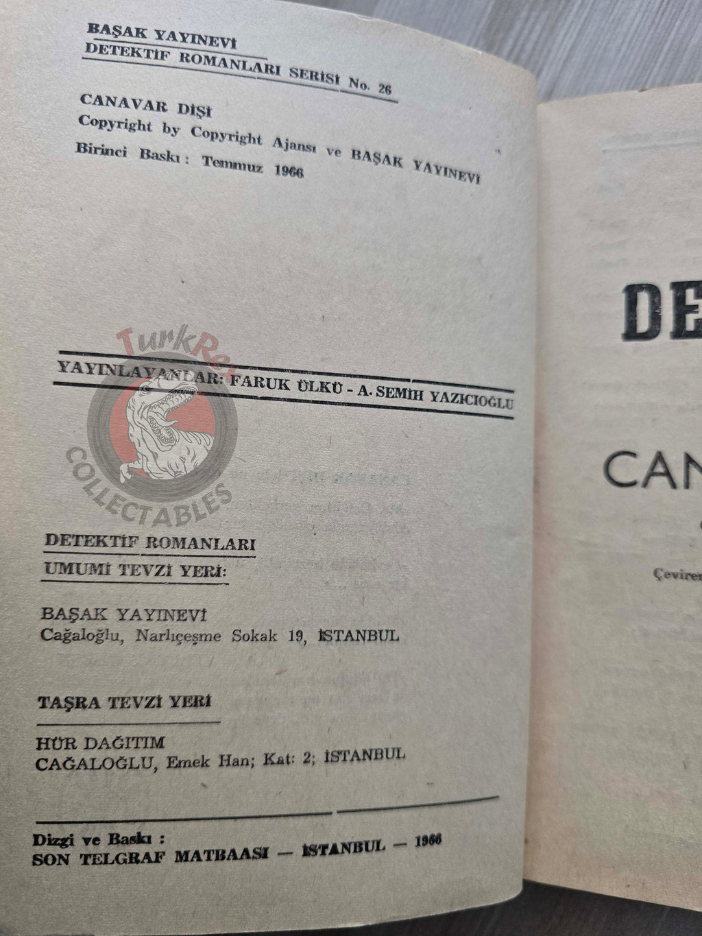 Len Deighton – Horse Under Water 1966 1st Turkish Book Turkey