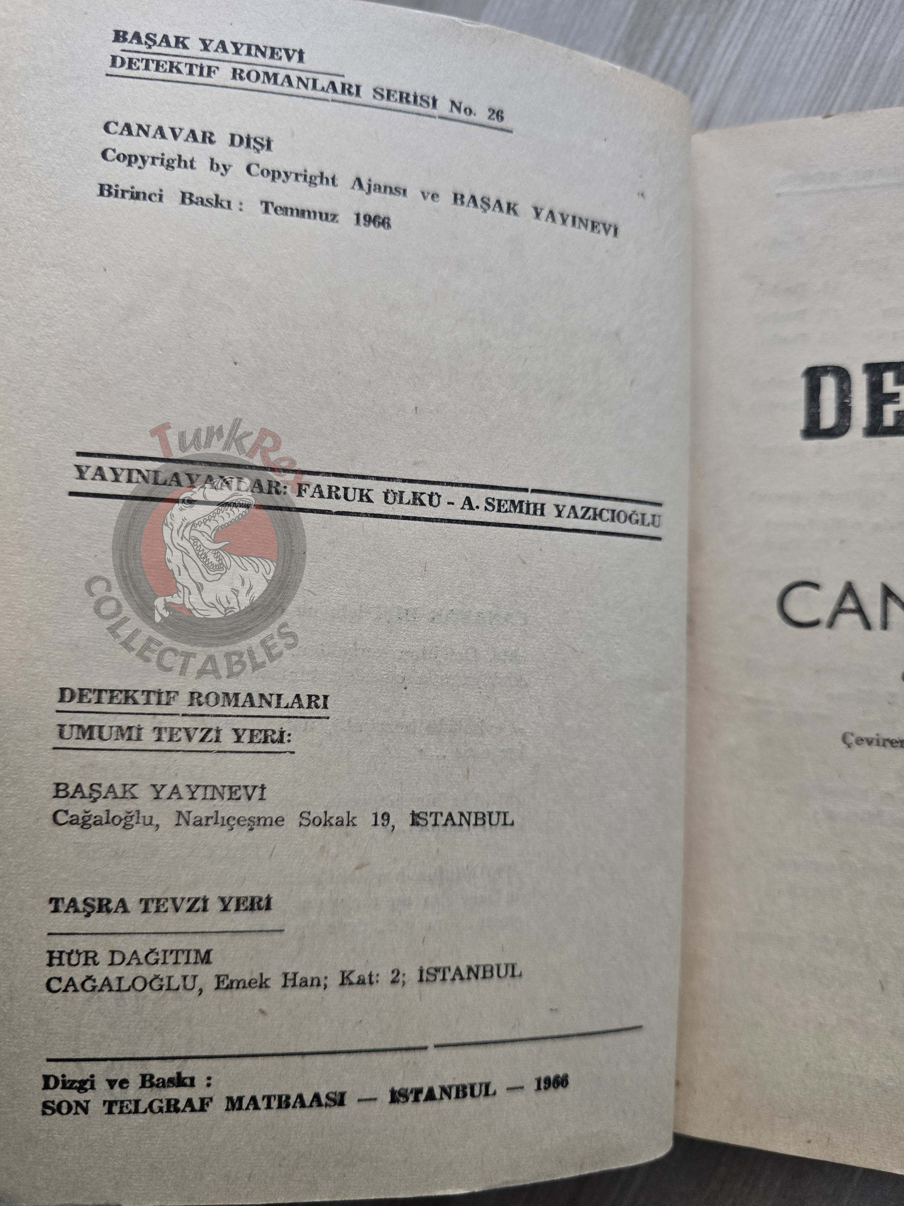 Len Deighton – Horse Under Water 1966 1st Turkish Book Turkey