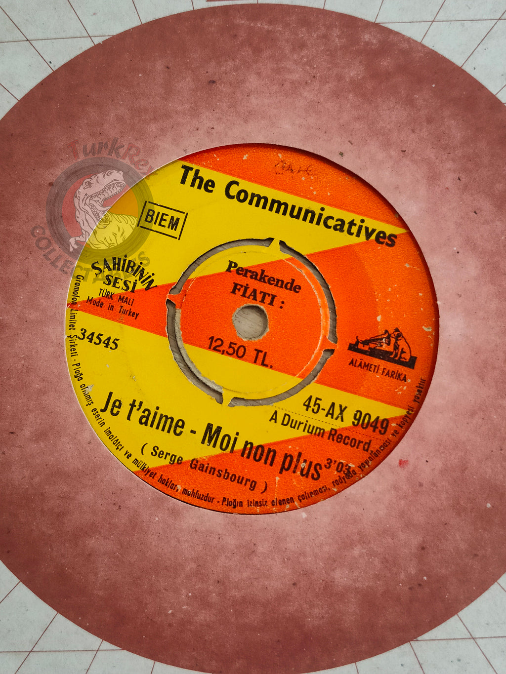 The Communicatives – Je T'aime... Moi Non Plus 7" Turkish Pressing Vinyl Turkey Edition