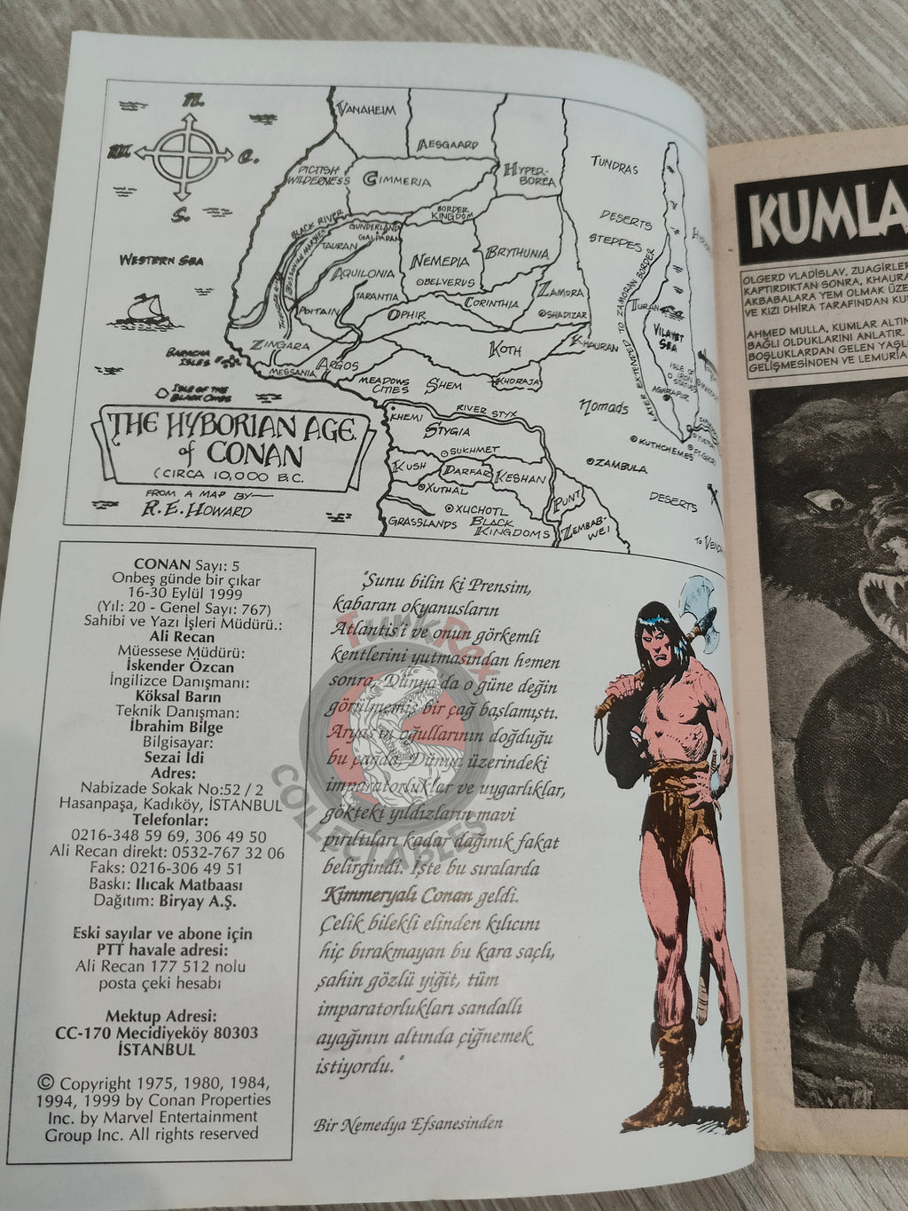 Conan #5 The Savage Sword of Conan #7 Turkish Comic Turkey