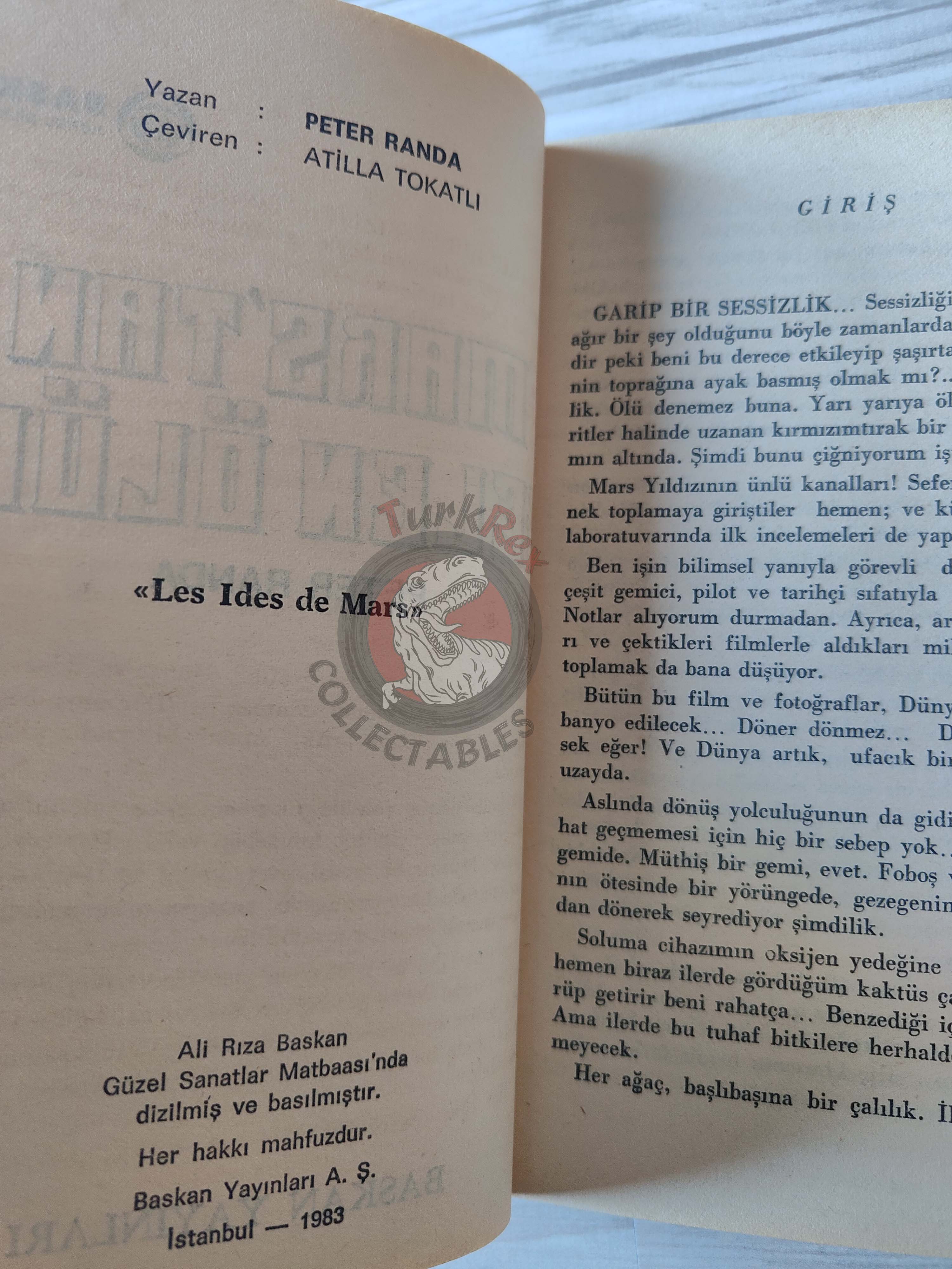 Peter Randa – Les Ides de Mars 1983 1st Turkish Book Turkey