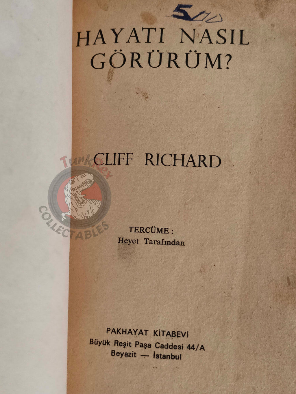 Cliff Richard – The Way I See It 1970 1st Turkish  Book Turkey The Shadows