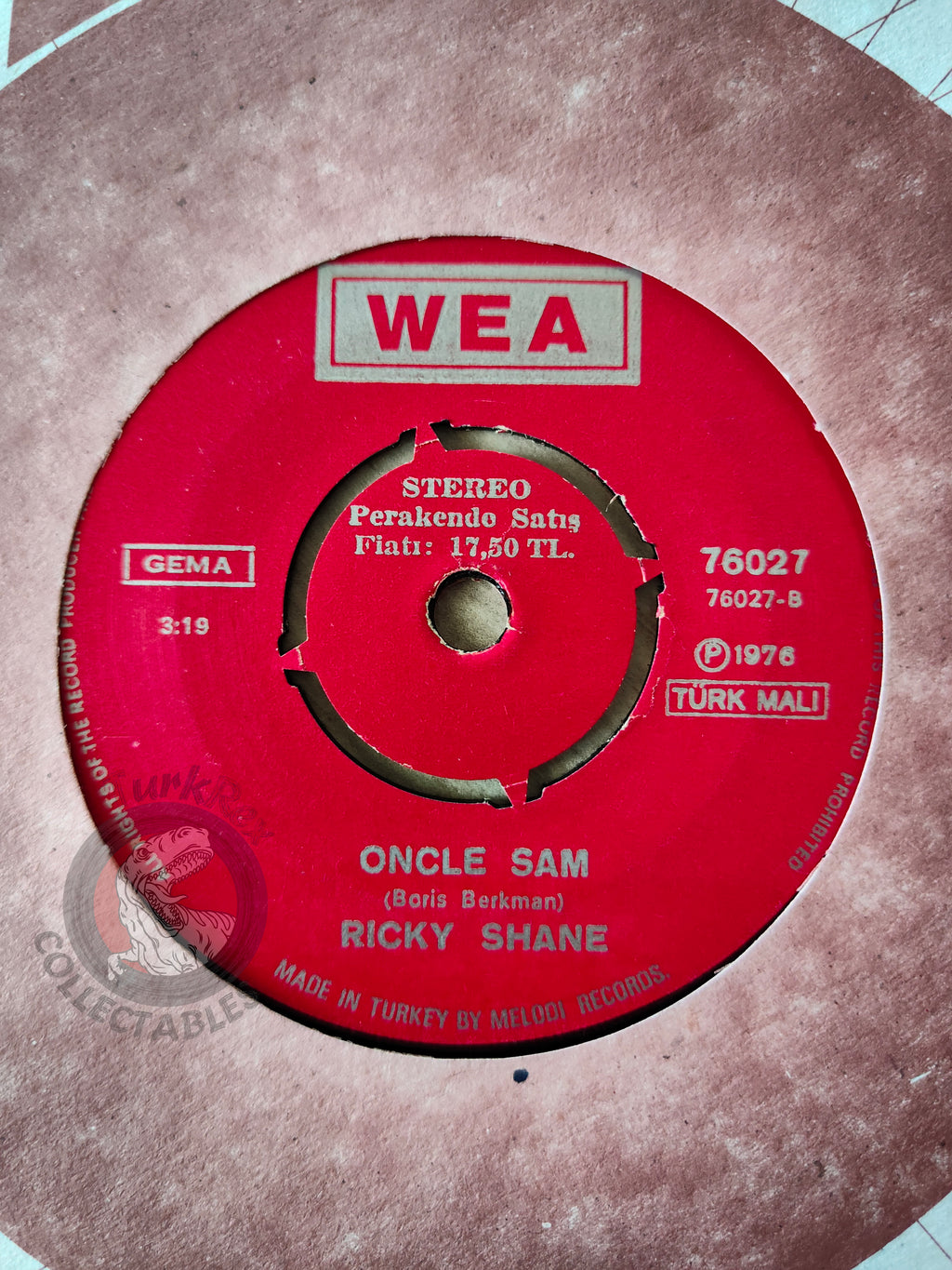 Ricky Shayne – Quand On Se Retrouve Seul 7" Turkish Pressing Vinyl Turkey Edition