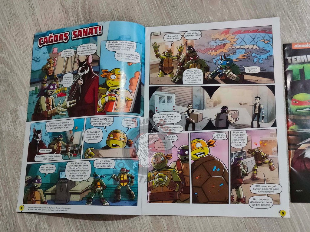 Teenage Mutant Ninja Turtles Magazine 2018 Turkish Comic Turkey TMNT
