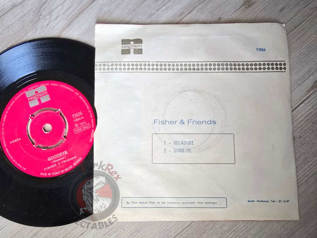 Fisher & Friends – Holadijee 7" Turkish Pressing Vinyl Turkey Edition