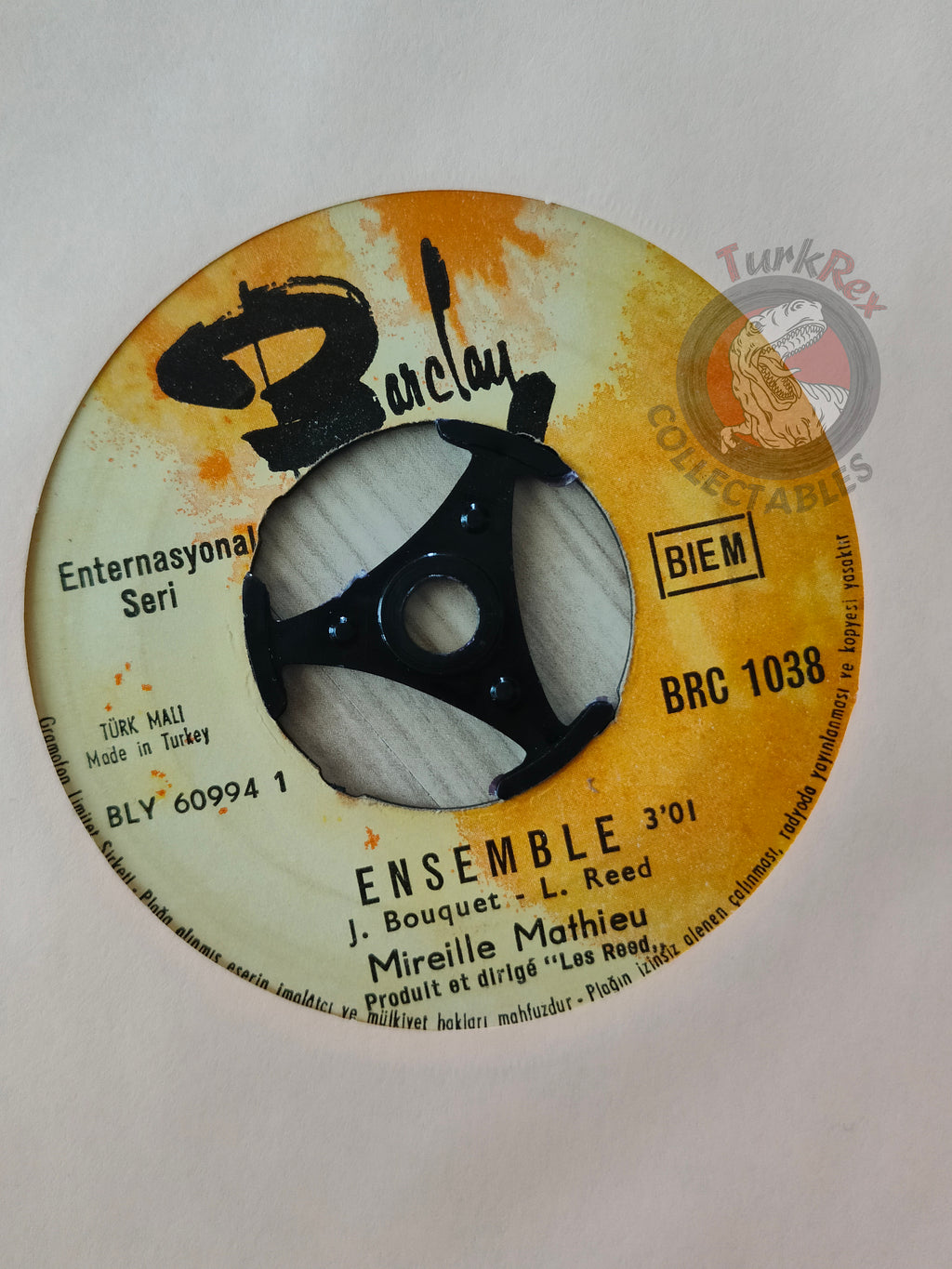 Mireille Mathieu – Ensemble 7" Turkish Pressing Vinyl Turkey Edition