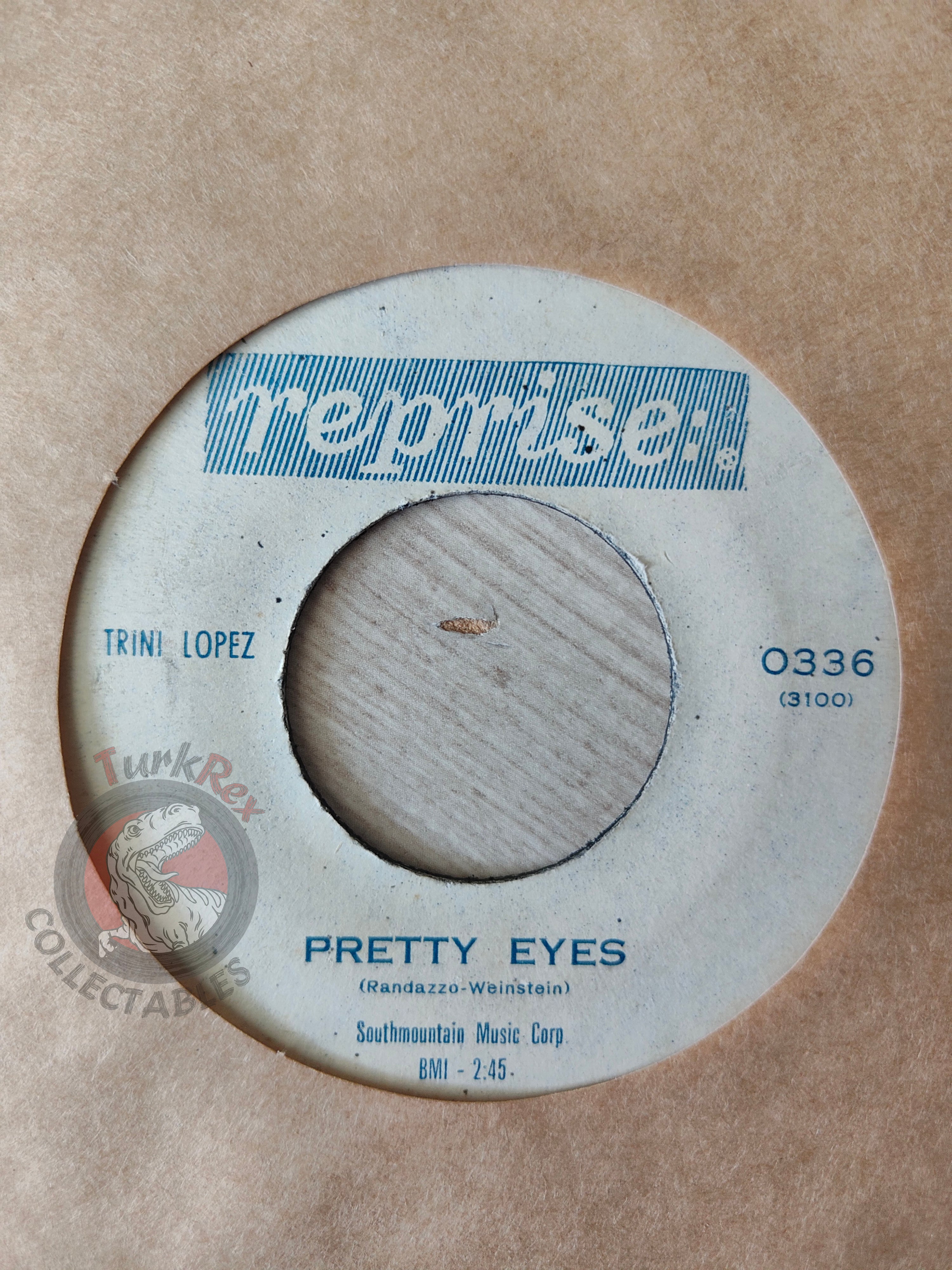 Trini Lopez – Lemon Tree 7" Turkish Pressing Vinyl Turkey Edition