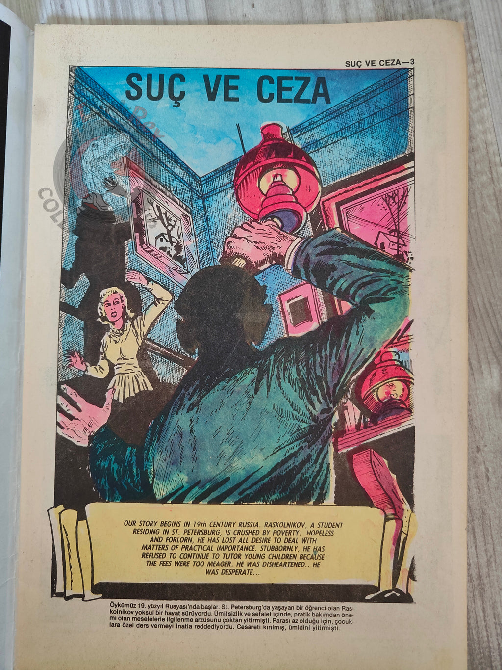 Crime and Punishment  – Fyodor Dostoyevsky Turkish Comic Turkey Classics Illustrated