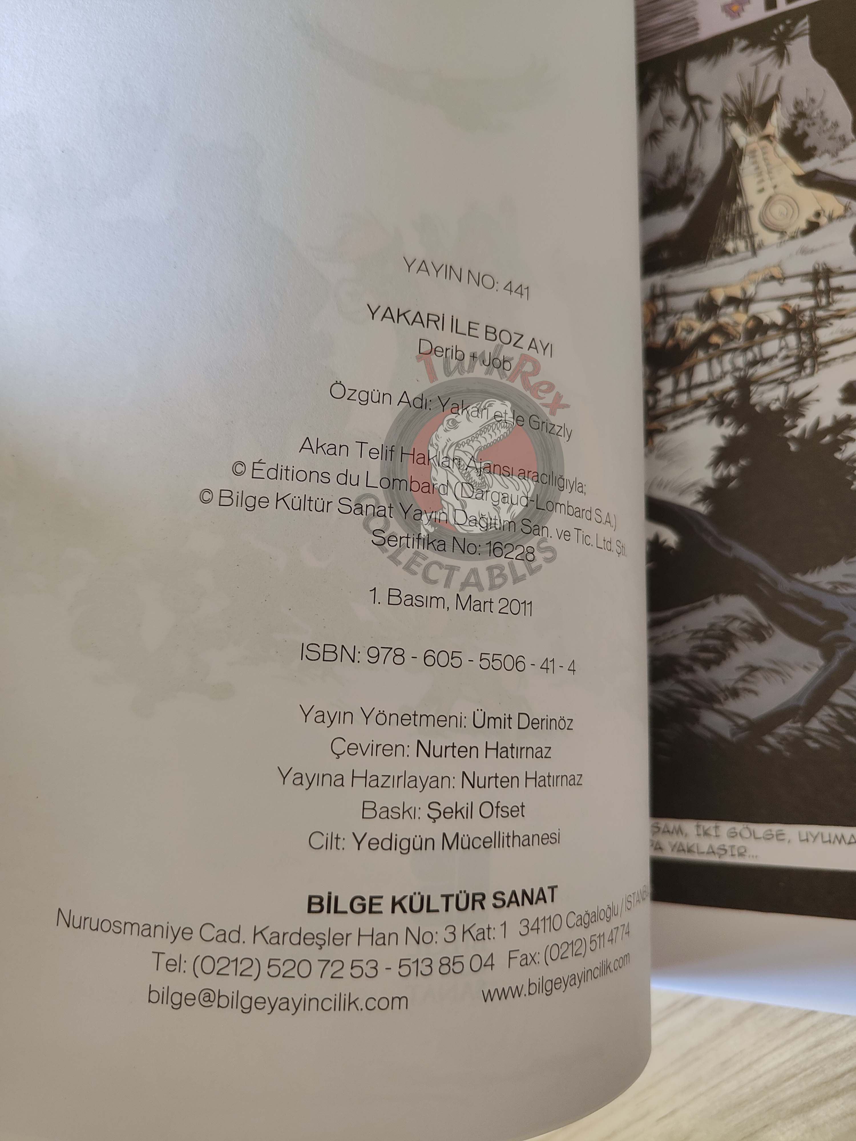 Yakari #4 Et Le Grizzly Comic Turkey Derib + Job