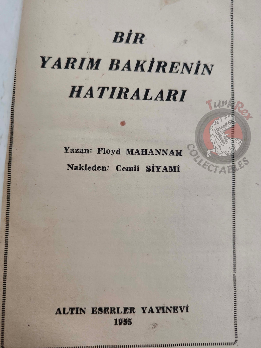 Floyd Mahannah – The Broken Body 1955 1st Turkish Book Turkey