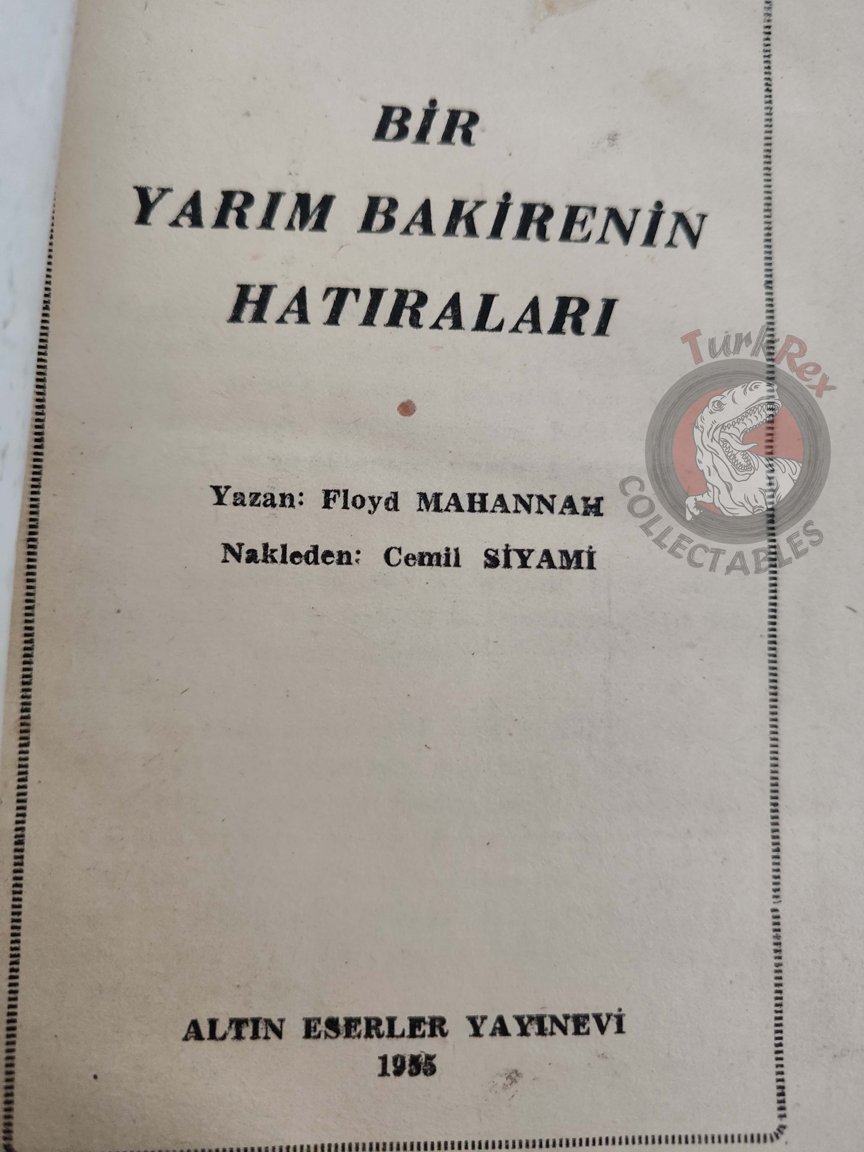 Floyd Mahannah – The Broken Body 1955 1st Turkish Book Turkey