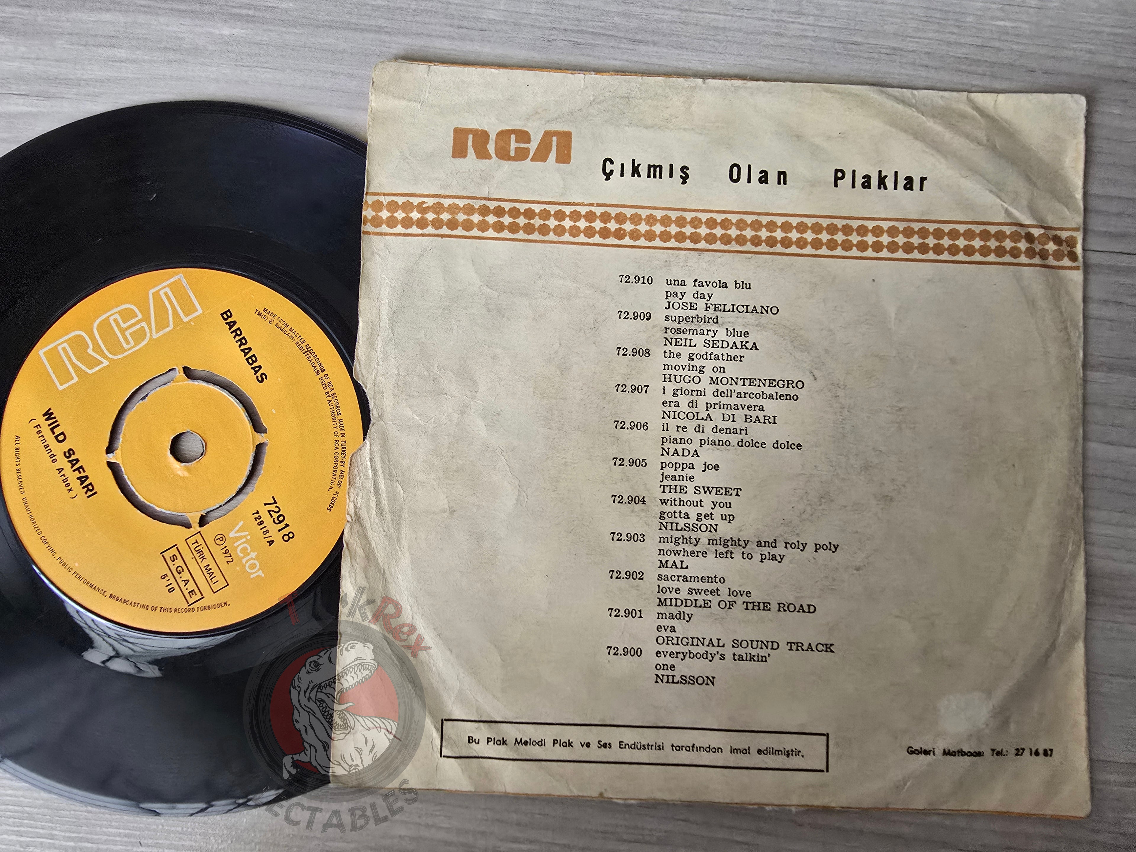 Barrabas – Wild Safari 7" Turkish Pressing Vinyl Turkey Edition