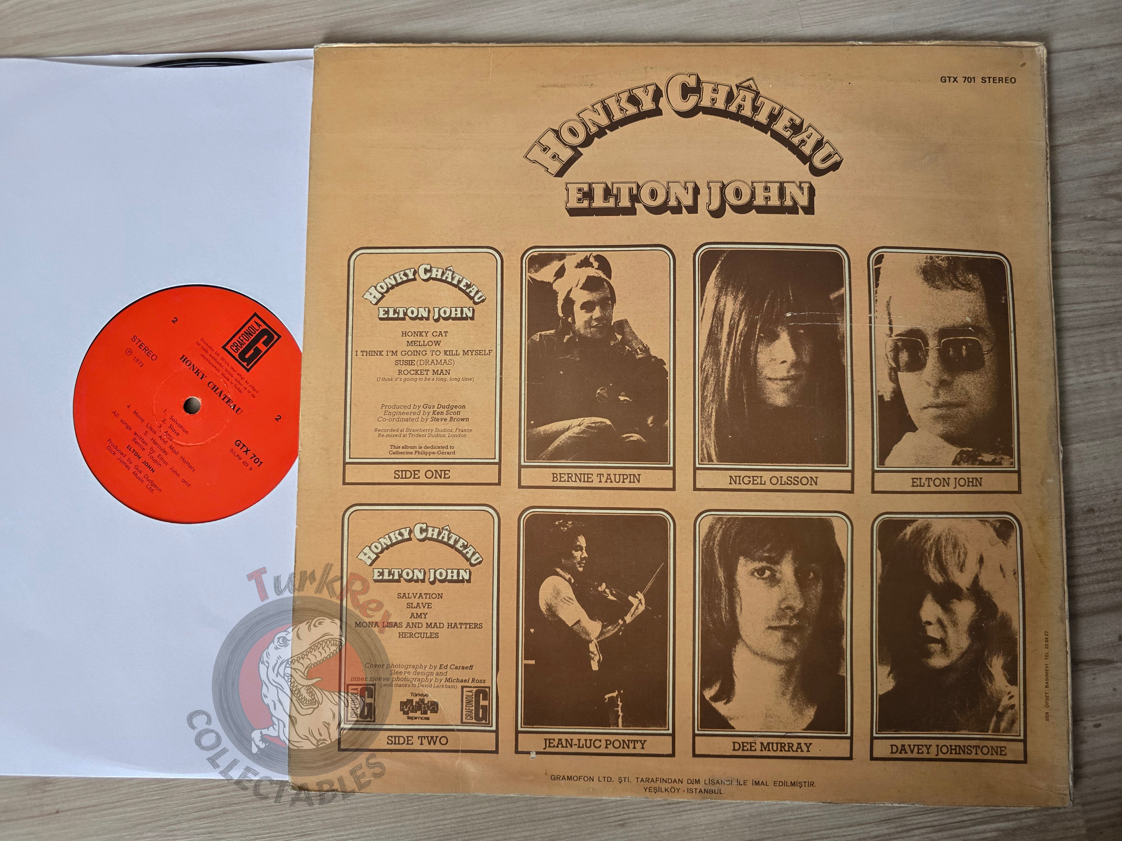 Elton John – Honky Château Turkish Pressing Vinyl Turkey Edition