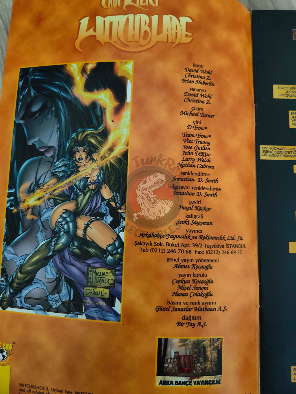 Witchblade #3 1999 Turkish Comic Turkey
