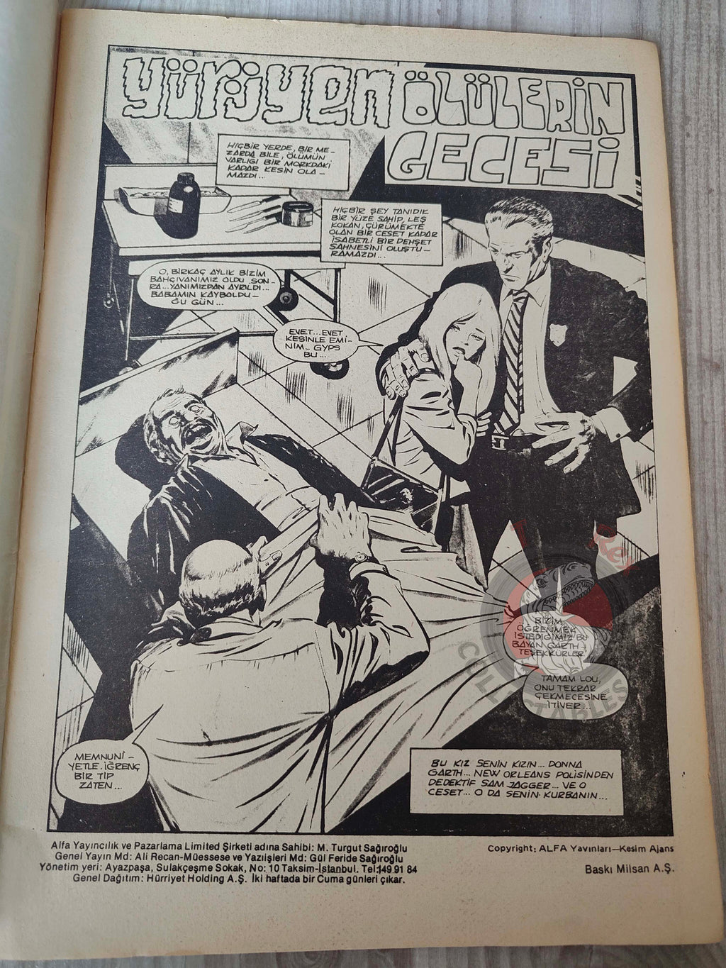 Süper Korku #2 1983 Turkish Comic Turkey Warren Creepy Eerie Tales Of The Zombie #1