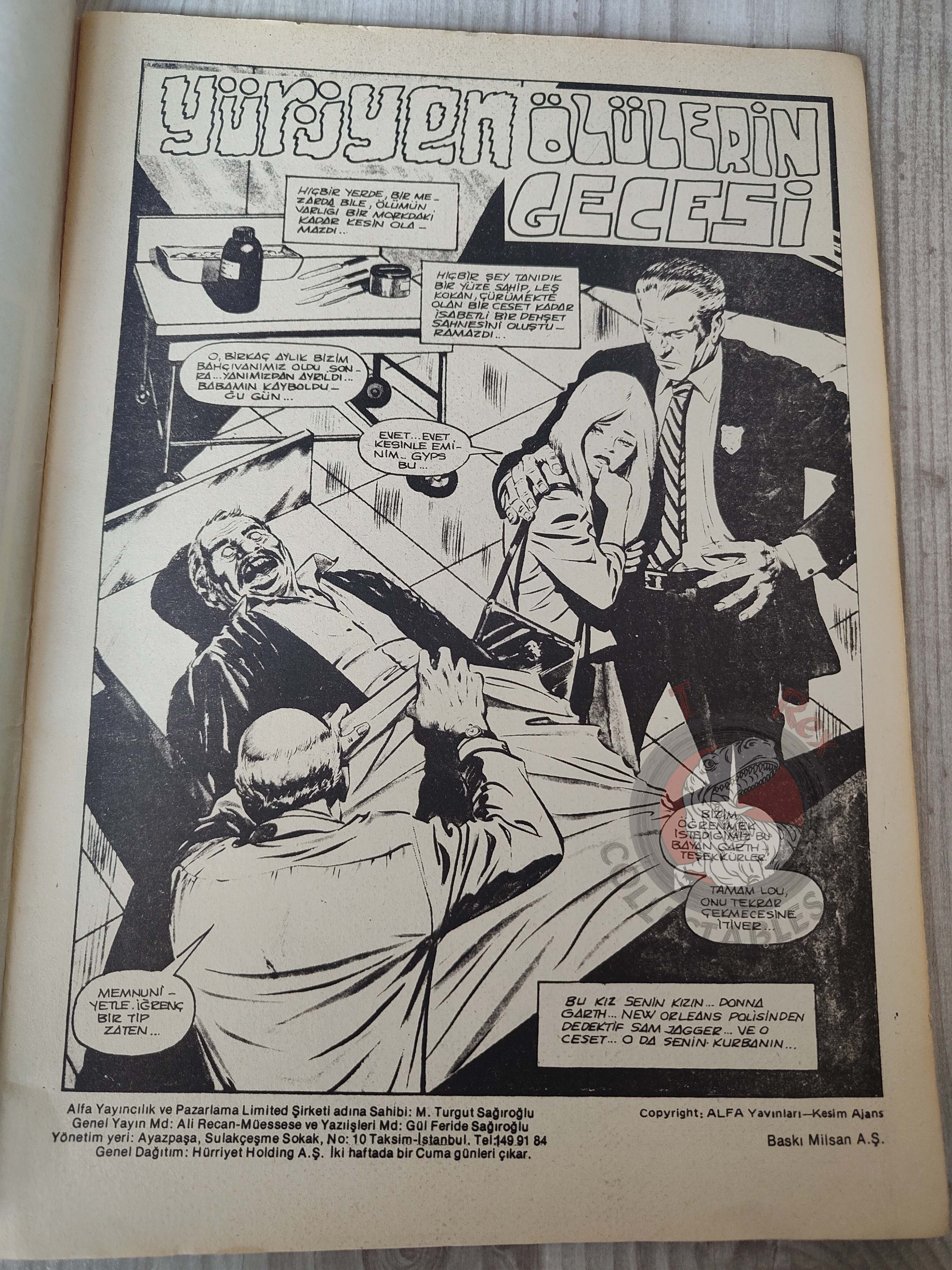 Süper Korku #2 1983 Turkish Comic Turkey Warren Creepy Eerie Tales Of The Zombie #1