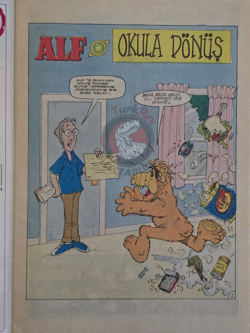 ALF #7 90s Turkish Comic Turkey Marvel