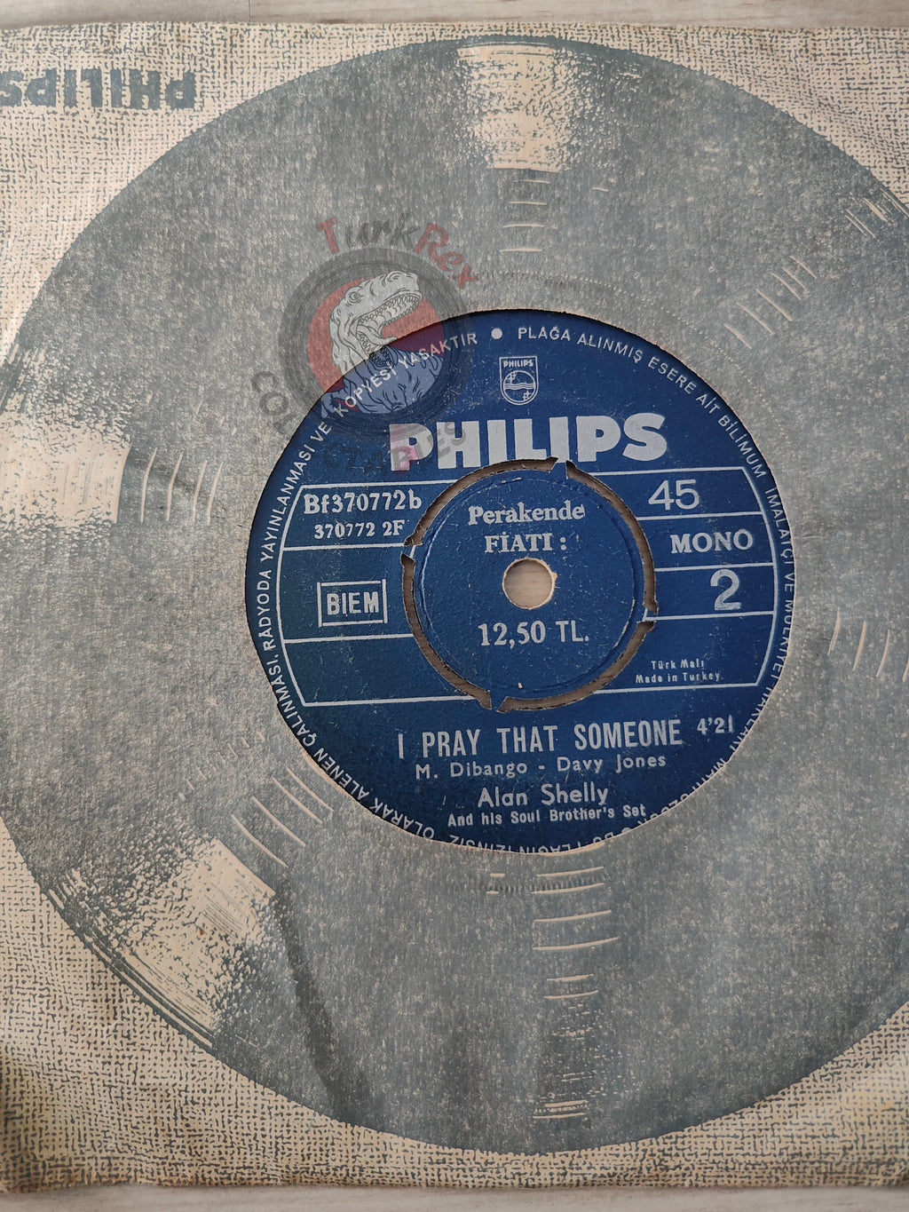 Alan Shelly – Can You Do It 7" Turkish Pressing Vinyl Turkey Edition