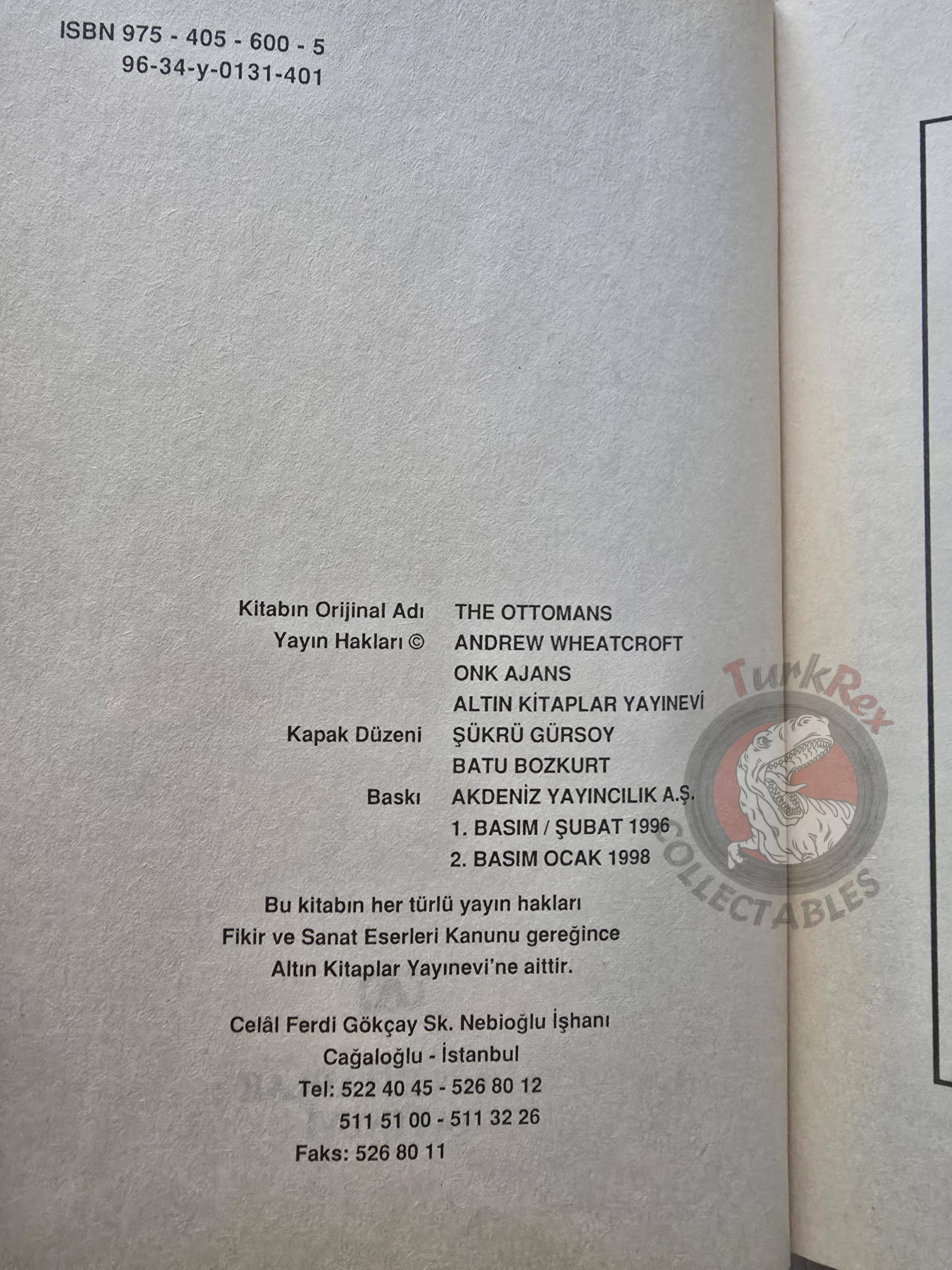 Andrew Wheatcroft – The Ottomans 1998 Turkish Book Turkey